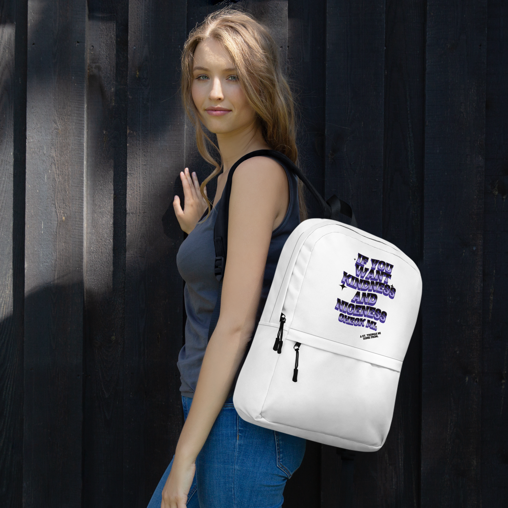 A St. Thomas- Backpack - Jamaican slang on a backpack Jamaica personalized backpack Jamaica book bag Jamaican bag