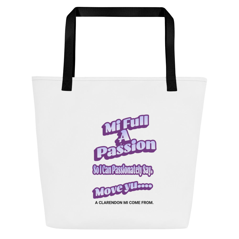 Large Tote Bag - Jamaica Tote Bags, Custom Cotton Tote Bags, Destination Tote Bags, Tote Bag Personalized