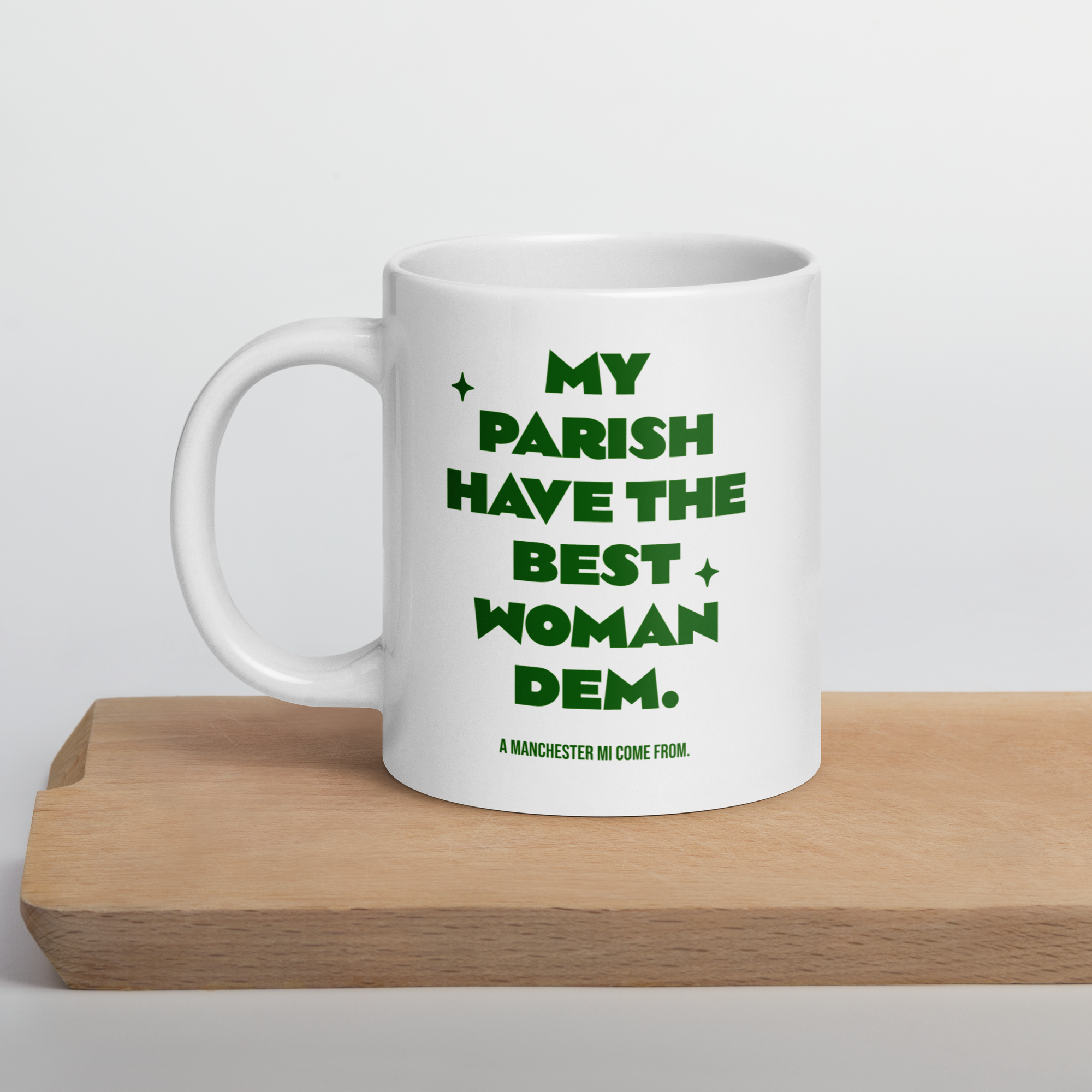 White glossy mug - Jamaican Gift, Funny Jamaican Coffee Mug, Jamaican Coffee Cup, Jamaican Tea Cup