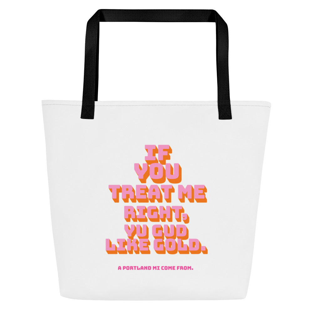  Large Tote Bag - Jamaica Tote Bags, Custom Cotton Tote Bags, Destination Tote Bags, Tote Bag Personalized