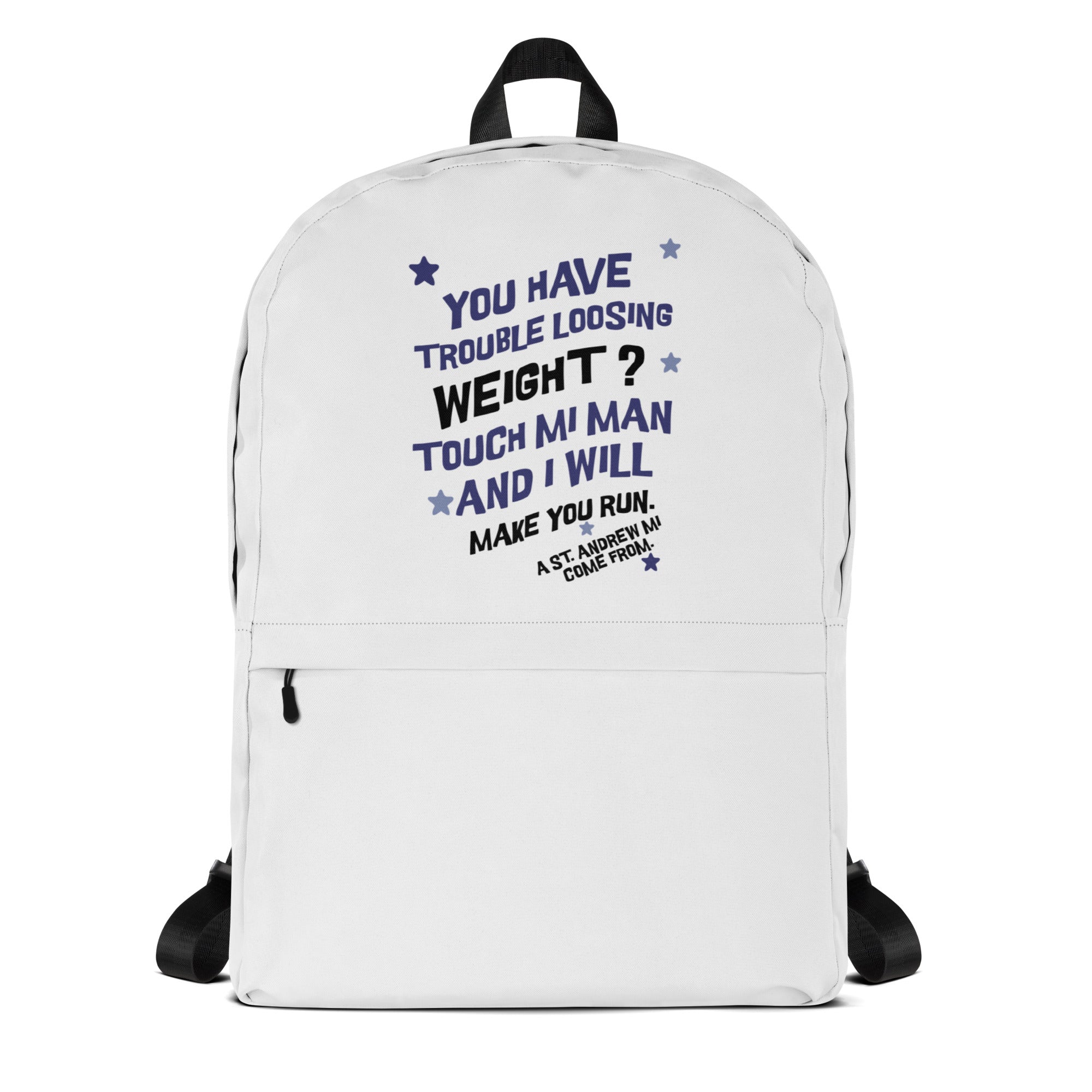 Backpack - Jamaican slang on a backpack Jamaica personalized backpack Jamaica book bag Jamaican bag