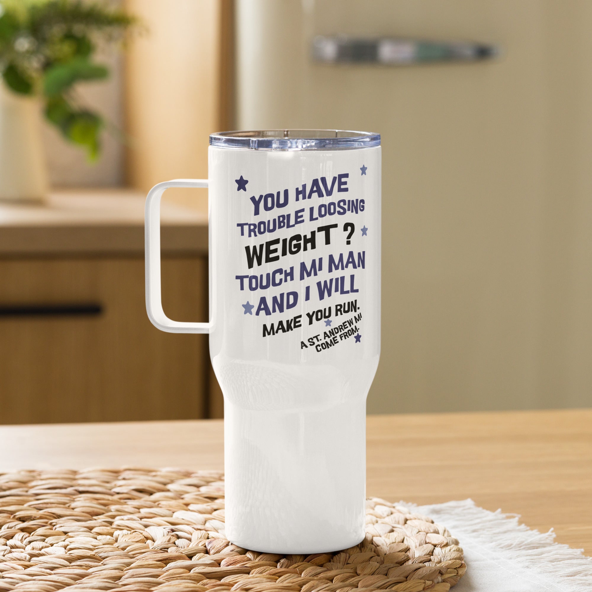 Travel  Tumbler -Jamaican Gift, Funny Jamaican Tumbler, Jamaican Drinking cup, Jamaican Stanley Cup