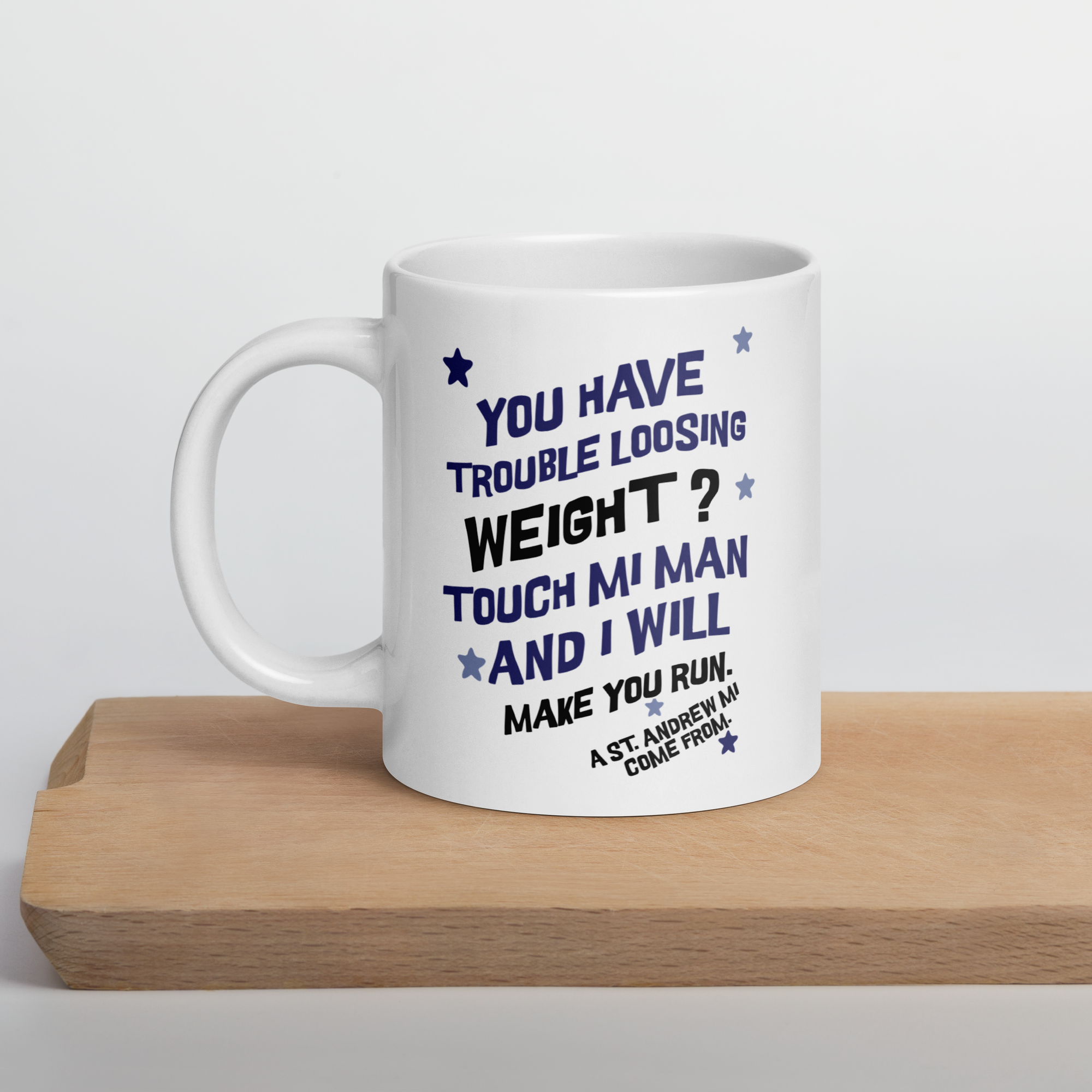 White glossy mug - Jamaican Gift, Funny Jamaican Coffee Mug, Jamaican Coffee Cup, Jamaican Tee Cup   