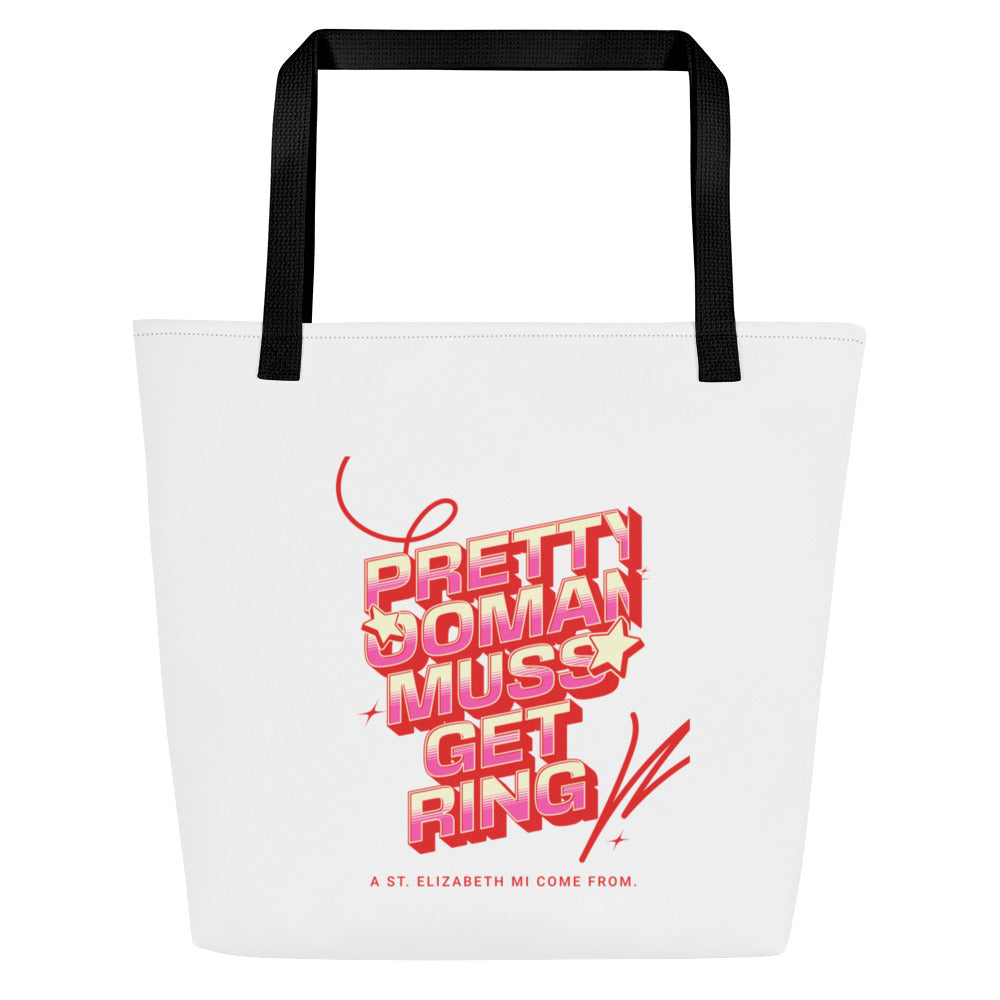 Large Tote Bag - Jamaica Tote Bags, Custom Cotton Tote Bags, Destination Tote Bags, Tote Bag Personalized
