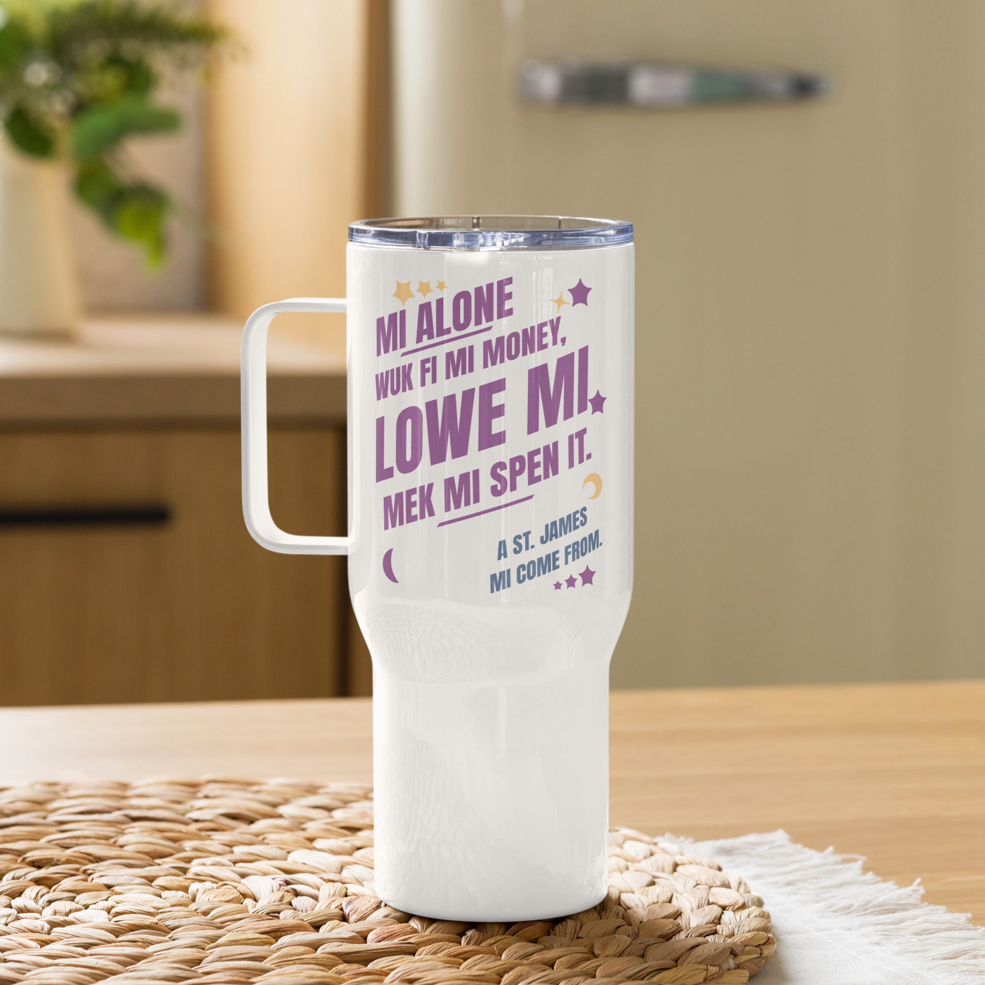 Travel Tumbler - Jamaican Gift, Funny Jamaican Tumbler, Jamaican Drinking cup, Jamaican Stanley Cup