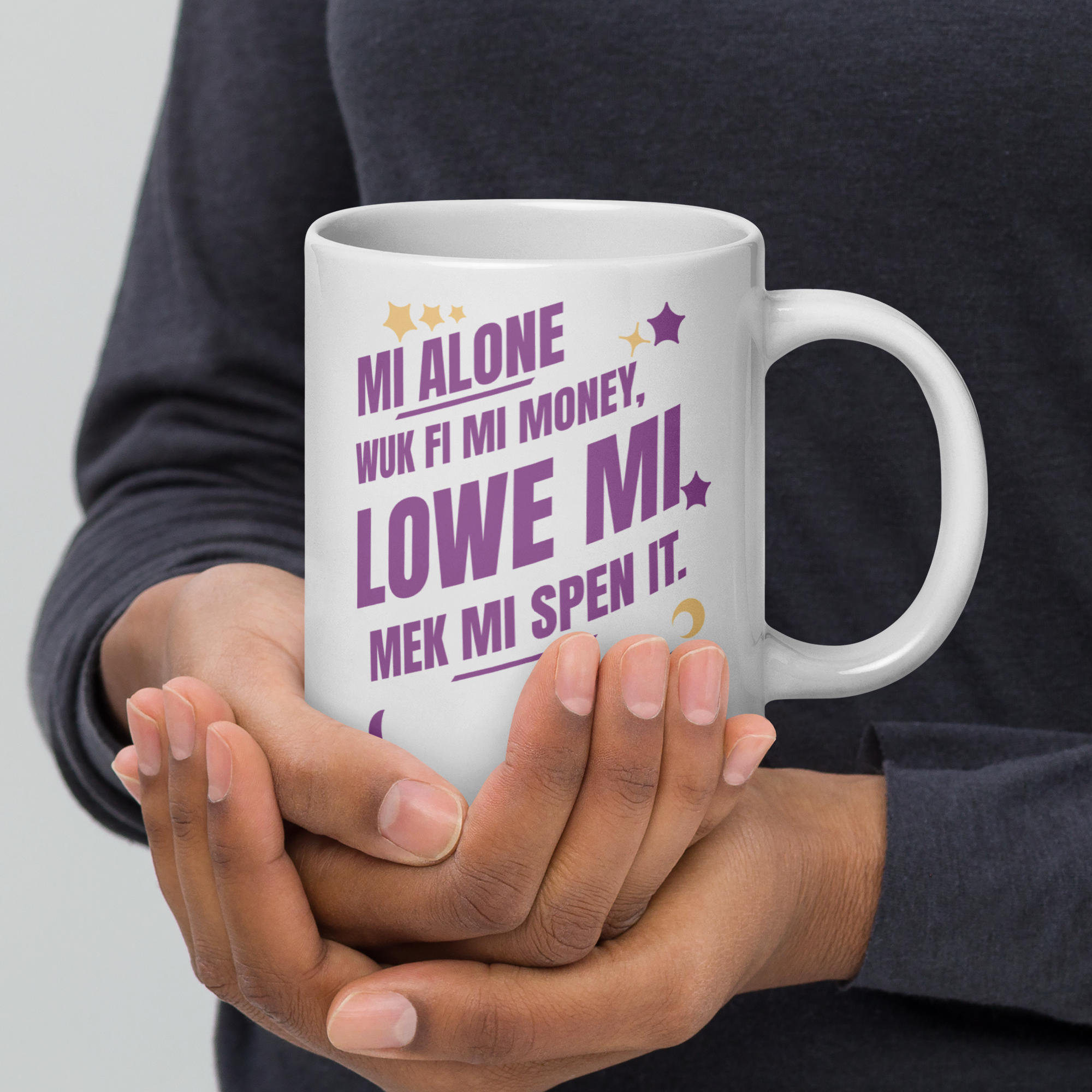 White glossy mug - Jamaican Gift, Funny Jamaican Coffee Mug, Jamaican Coffee Cup, Jamaican Tee Cup