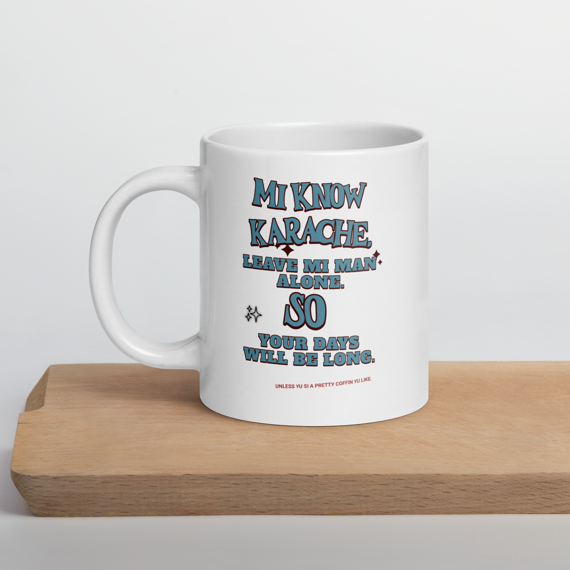White glossy mug - Jamaican Gift, Funny Jamaican Coffee Mug, Jamaican Coffee Cup, Jamaican Tea Cup