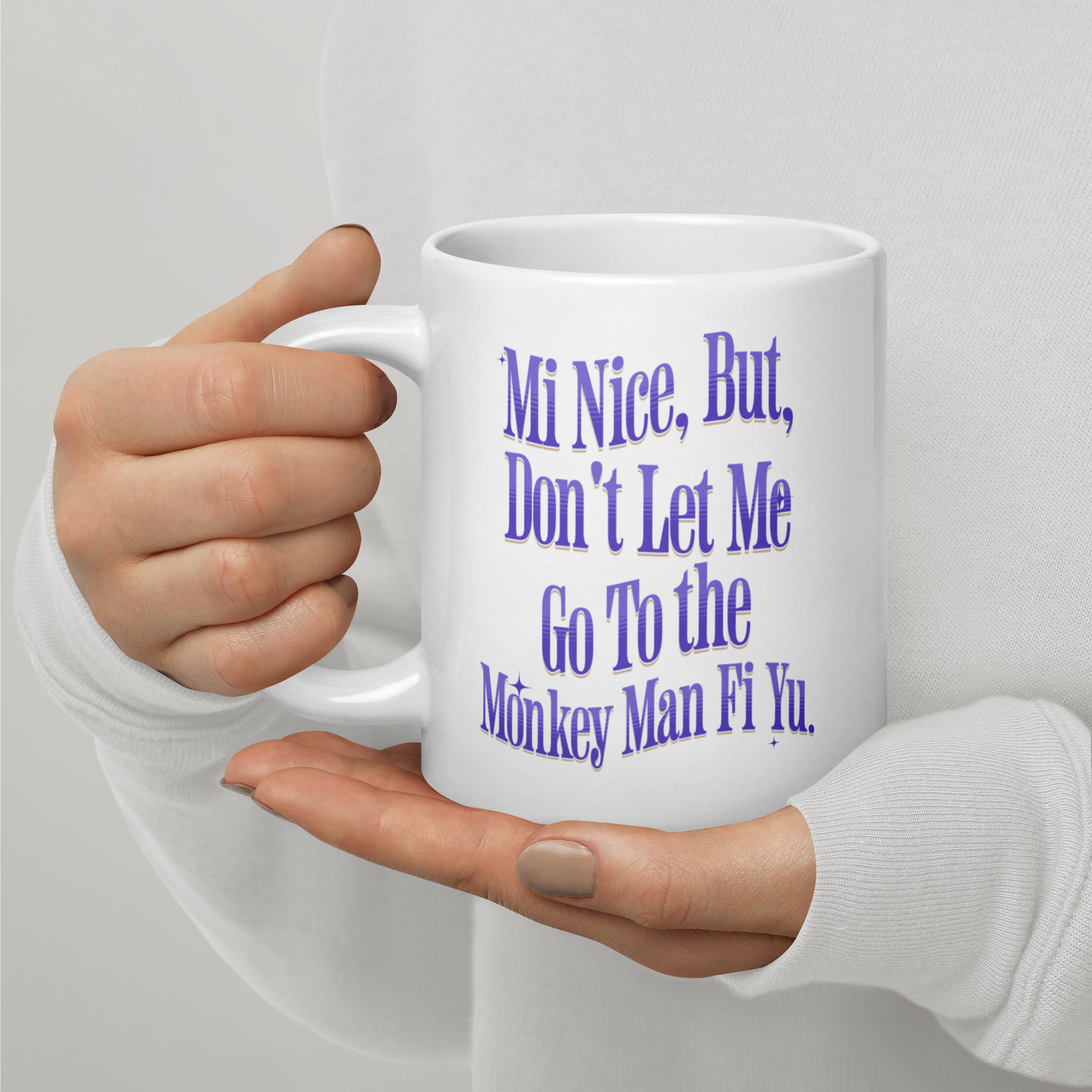 White glossy mug - Jamaican Gift, Funny Jamaican Coffee Mug, Jamaican Coffee Cup, Jamaican Tea Cup