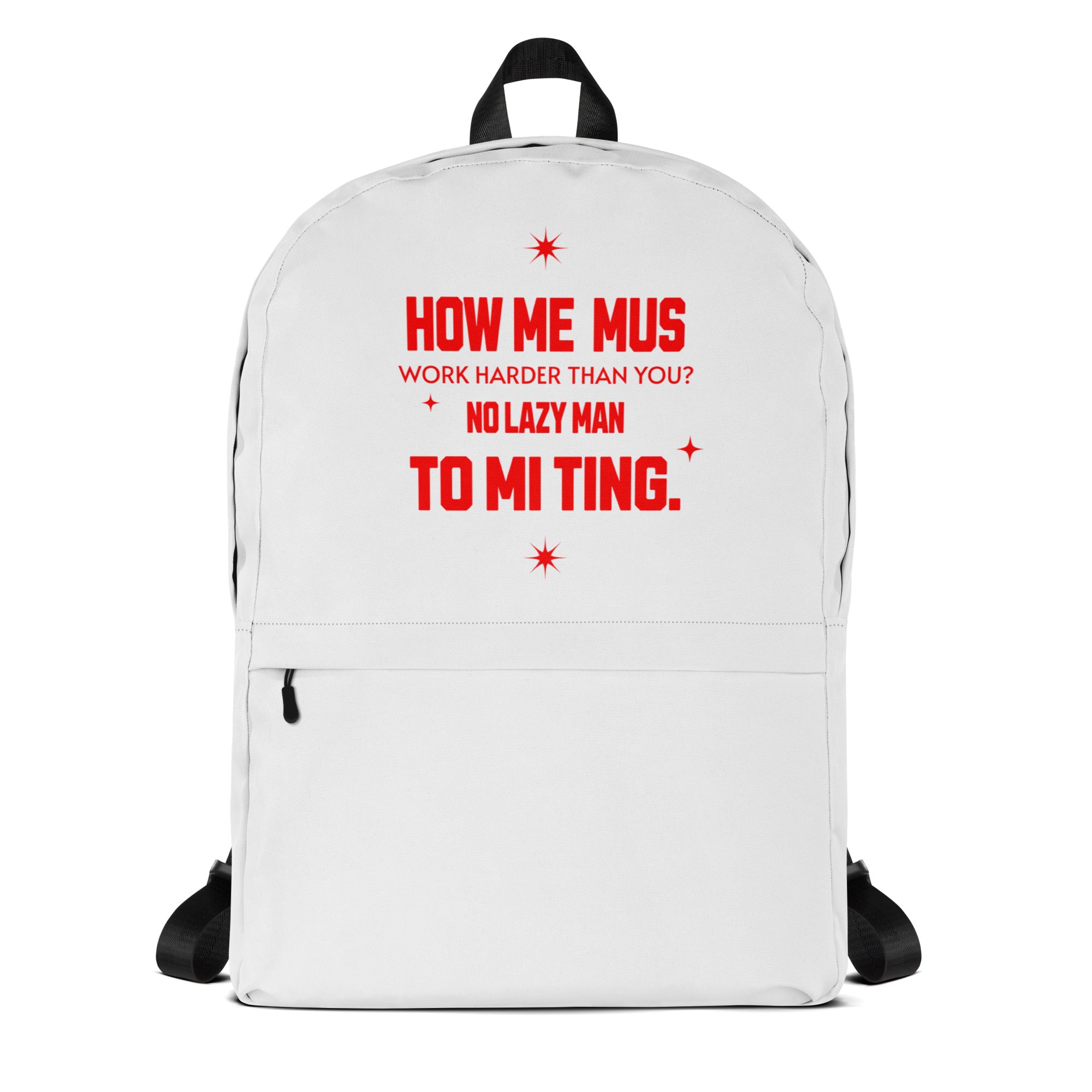  Backpack- Jamaican slang on a backpack Jamaica personalized backpack Jamaica book bag Jamaican bag