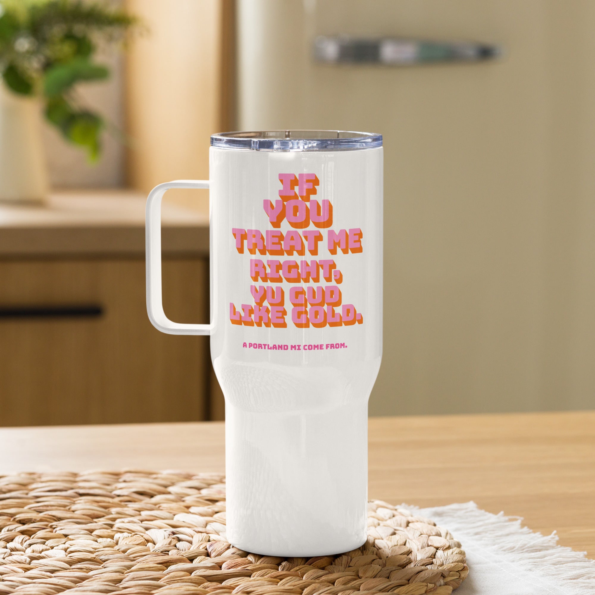 Travel Tumbler - Jamaican Gift, Funny Jamaican Tumbler, Jamaican Drinking cup, Jamaican Stanley Cup