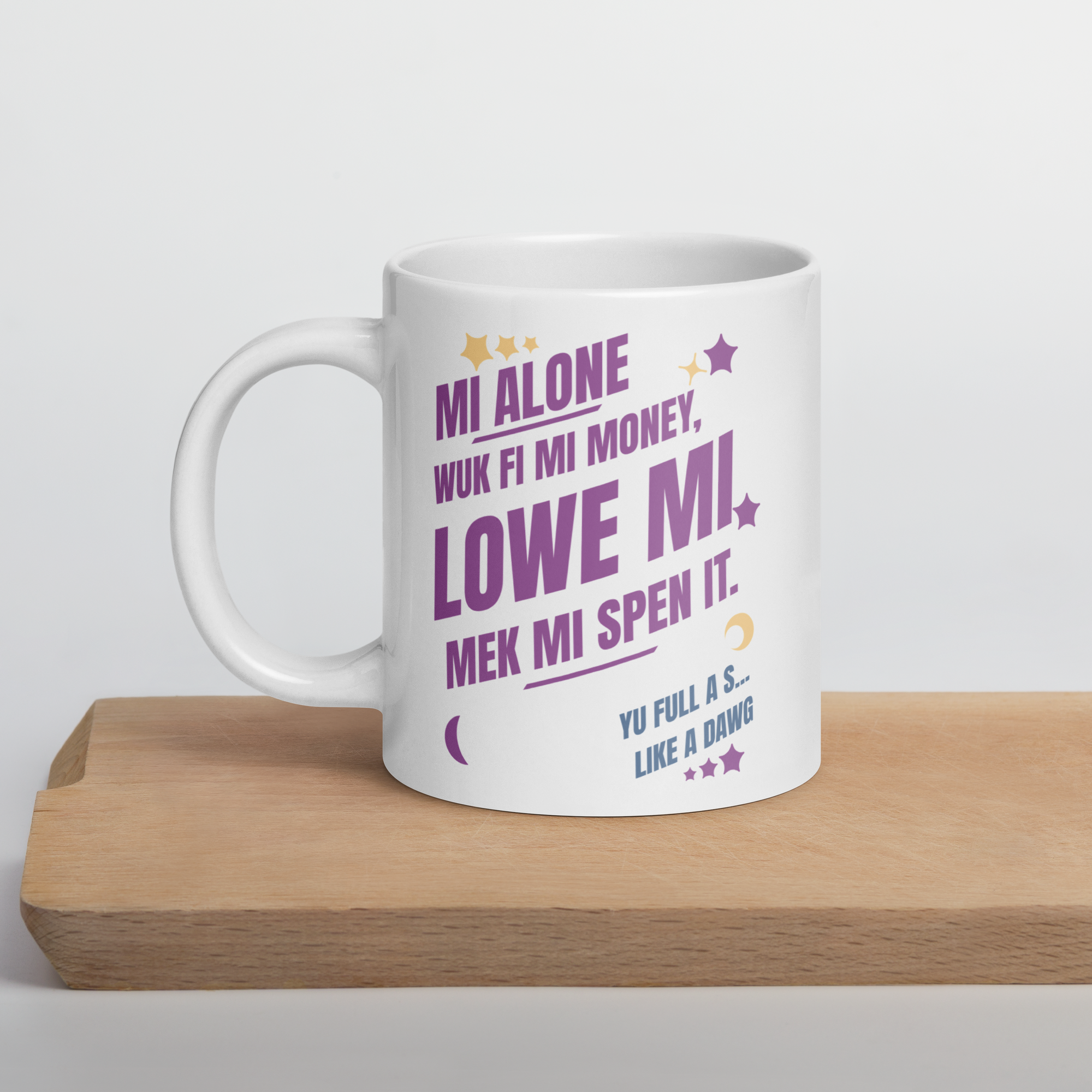 White glossy mug - Jamaican Gift, Funny Jamaican Coffee Mug, Jamaican Coffee Cup, Jamaican Tea Cup