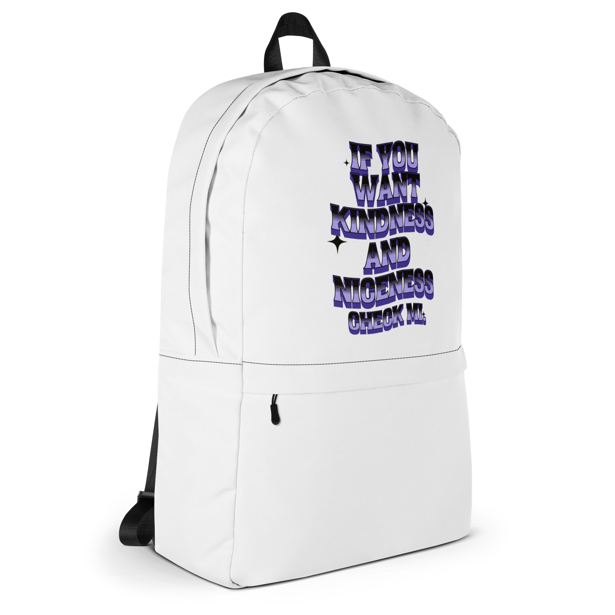 IF A KINDNESS YU WANT - Backpack - Jamaican slang on a backpack Jamaica personalized backpack Jamaica book bag Jamaican bag