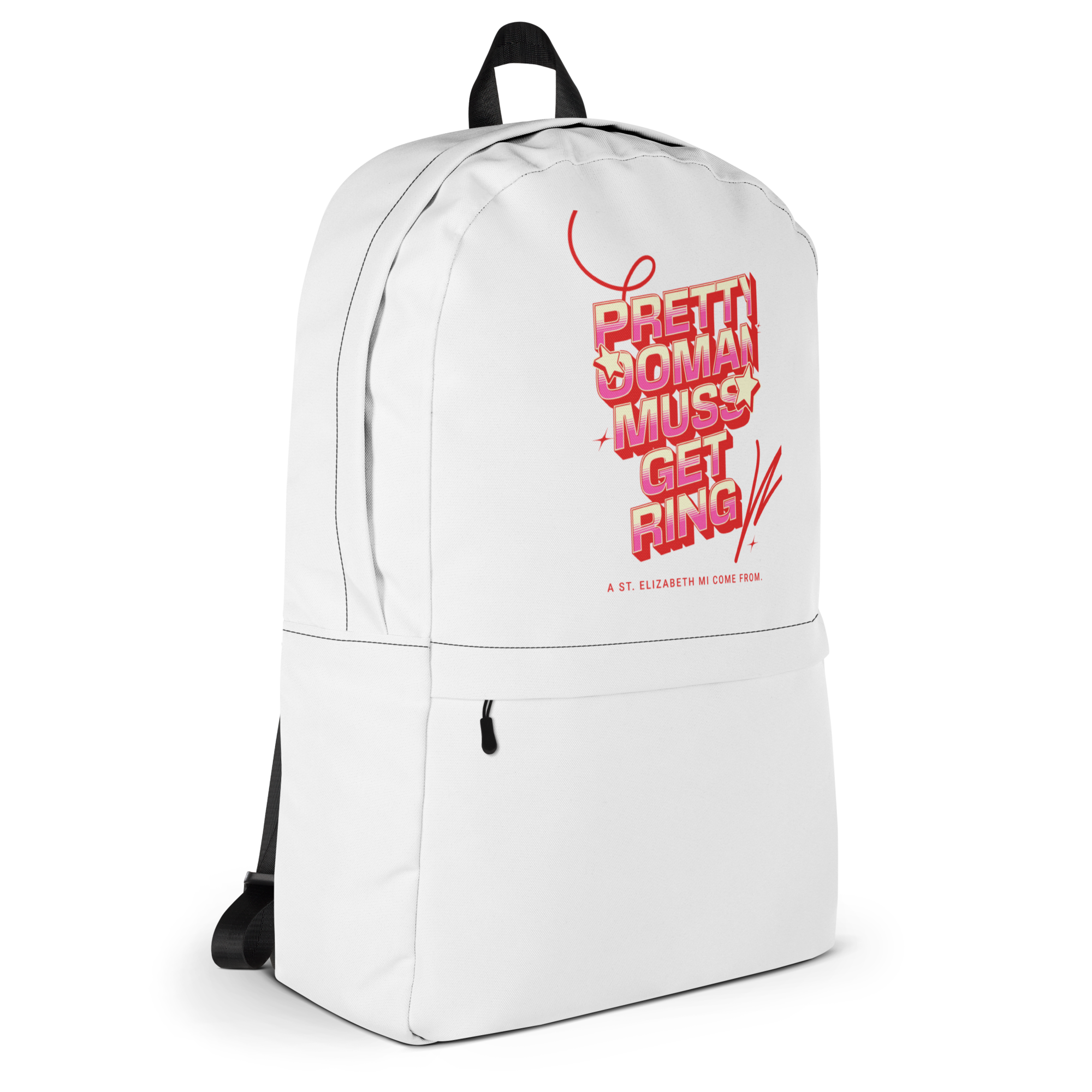 A ST. ELIZABETH MI COME FROM - Backpack - Jamaican slang on a backpack Jamaica personalized backpack Jamaica book bag Jamaican bag