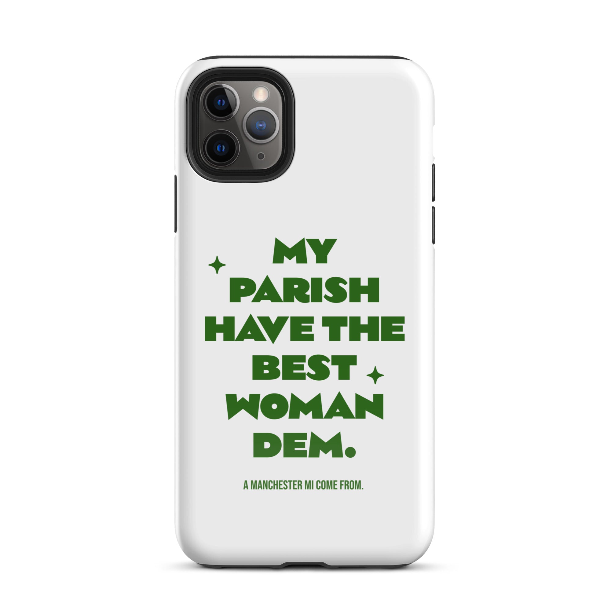 A MANCHESTER MI COME FROM - Tough Case for iPhone - Jamaican phone case, Customized Jamaican phone case, funny Jamaican phone case