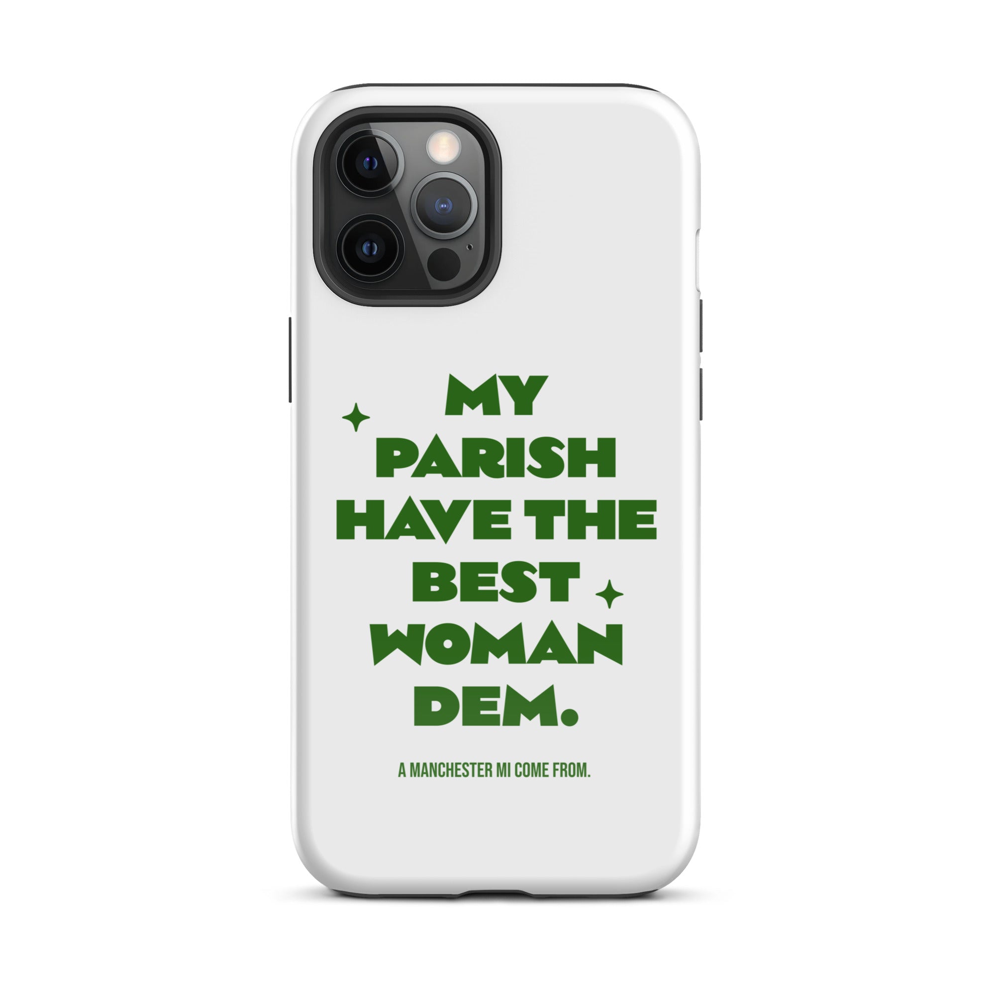 A MANCHESTER MI COME FROM - Tough Case for iPhone - Jamaican phone case, Customized Jamaican phone case, funny Jamaican phone case