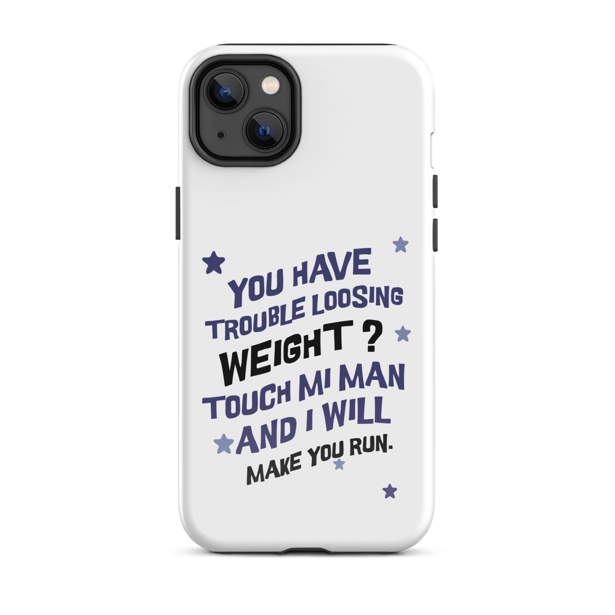 TOUCH MI MAN - Tough Case for iPhone - Jamaican phone case, Customized Jamaican phone case, funny Jamaican phone case