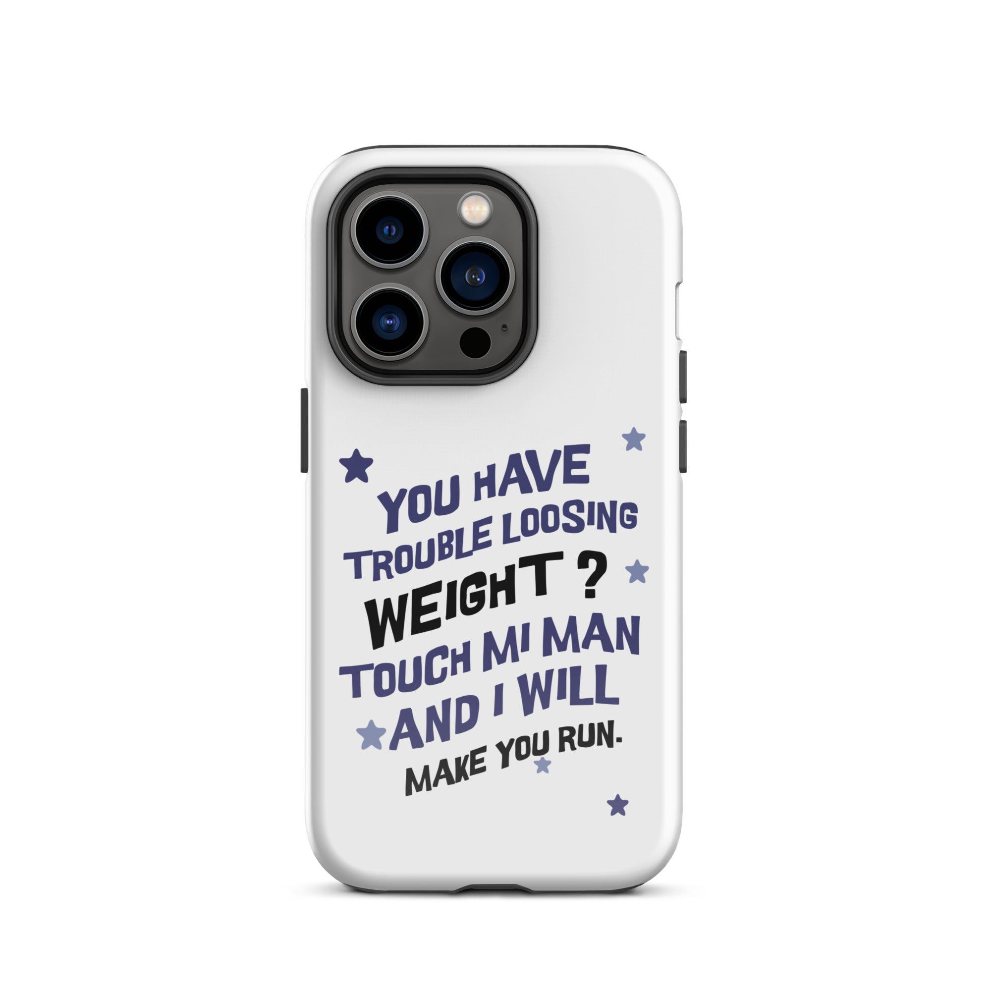 TOUCH MI MAN - Tough Case for iPhone - Jamaican phone case, Customized Jamaican phone case, funny Jamaican phone case