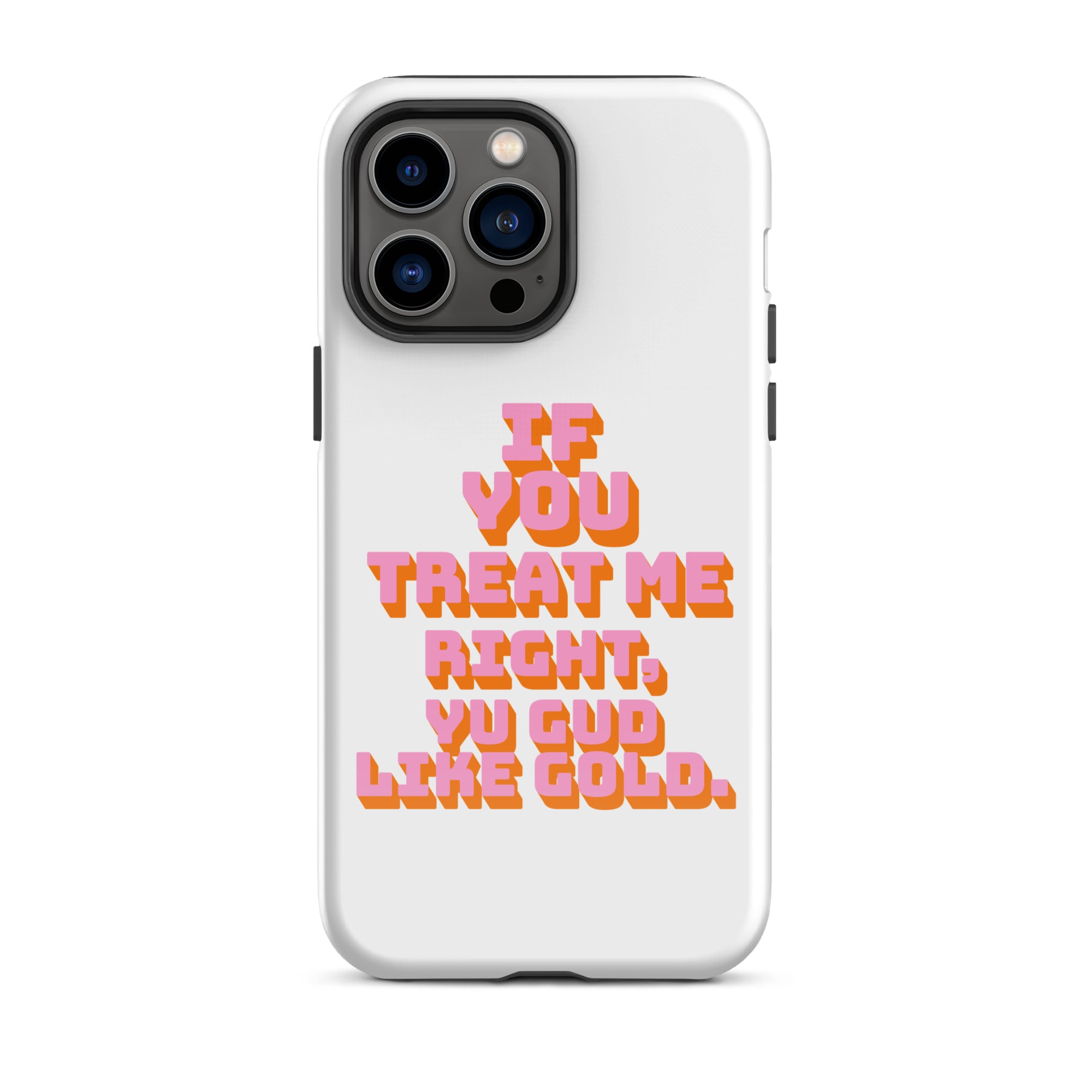 GUD LIKE GOLD - Tough Case for iPhone - Jamaican phone case, Customized Jamaican phone case, funny Jamaican phone case