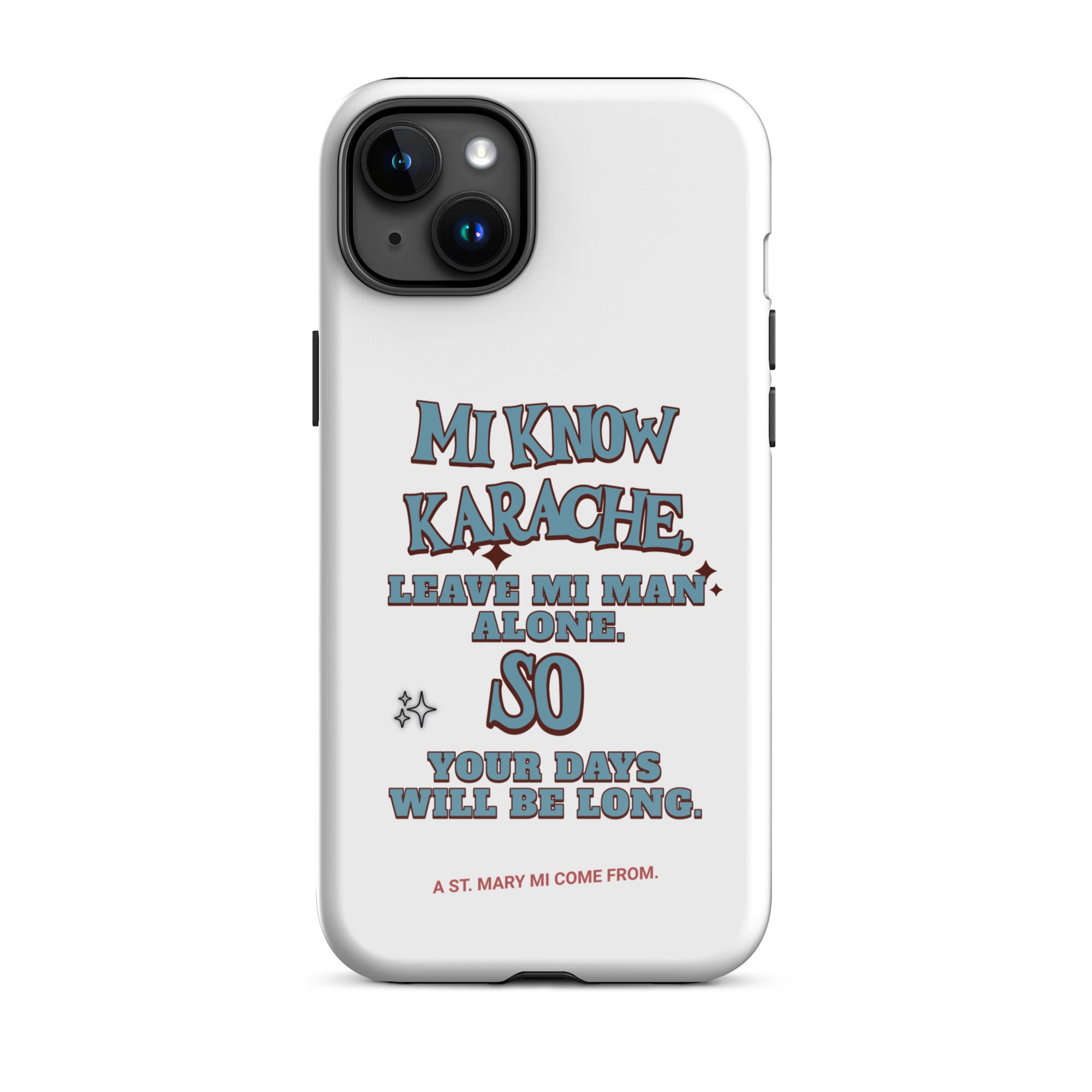 A St. Mary- Tough Case for iPhone - Jamaican phone case, Customized Jamaican phone case, funny Jamaican phone case