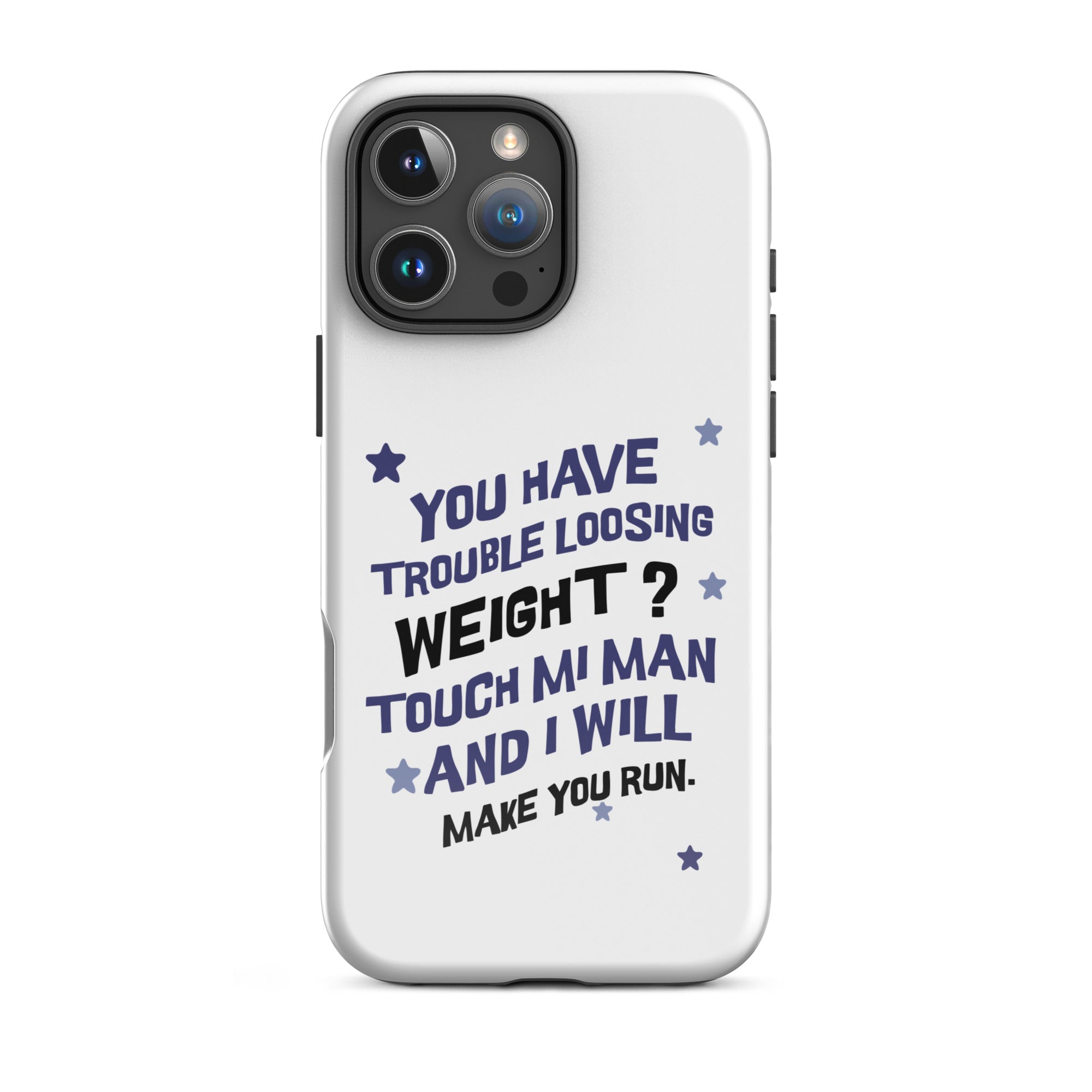 TOUCH MI MAN - Tough Case for iPhone - Jamaican phone case, Customized Jamaican phone case, funny Jamaican phone case