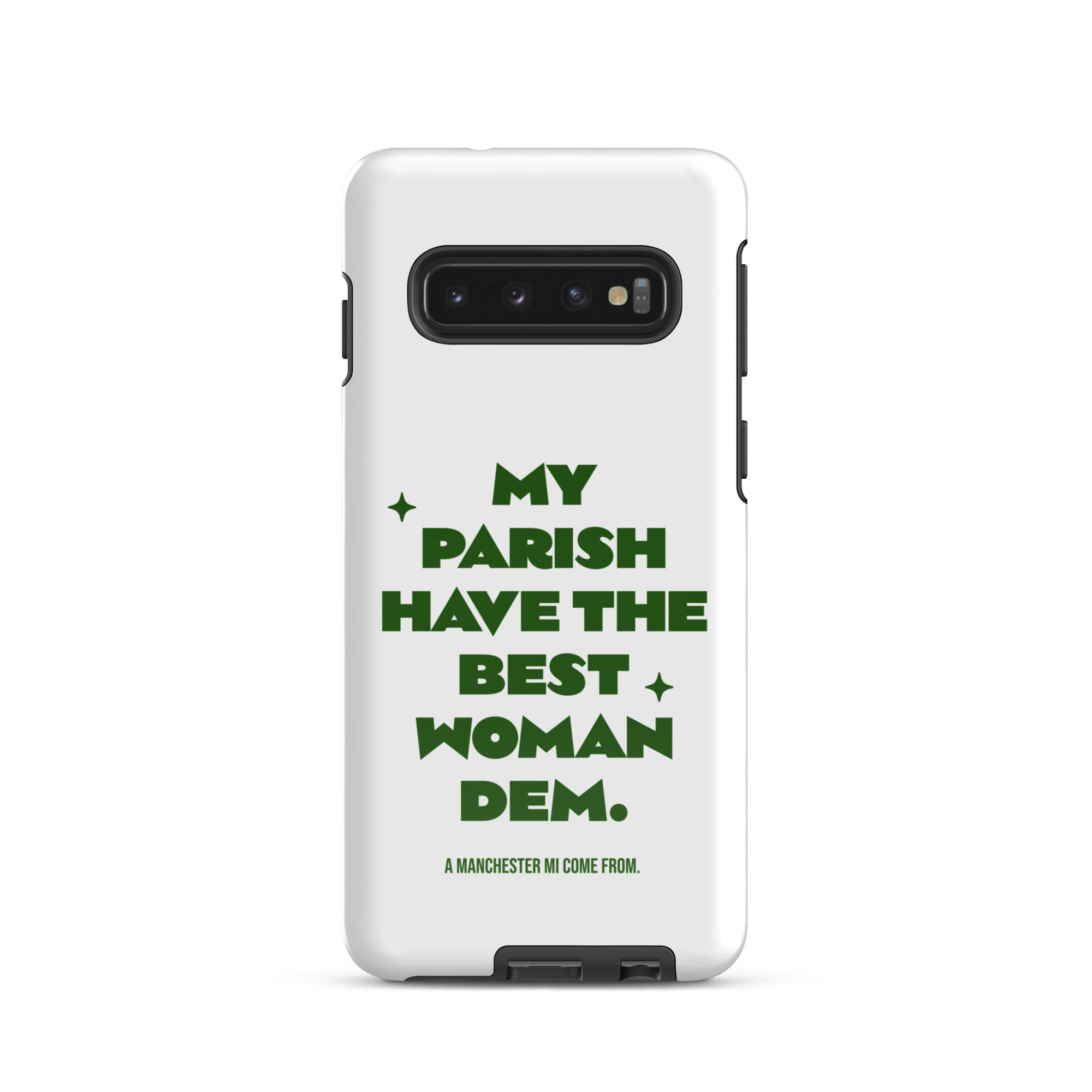 A MANCHESTER MI COME FROM - Tough case for Samsung - Jamaican phone case, Customized Jamaican phone case, funny Jamaican phone case