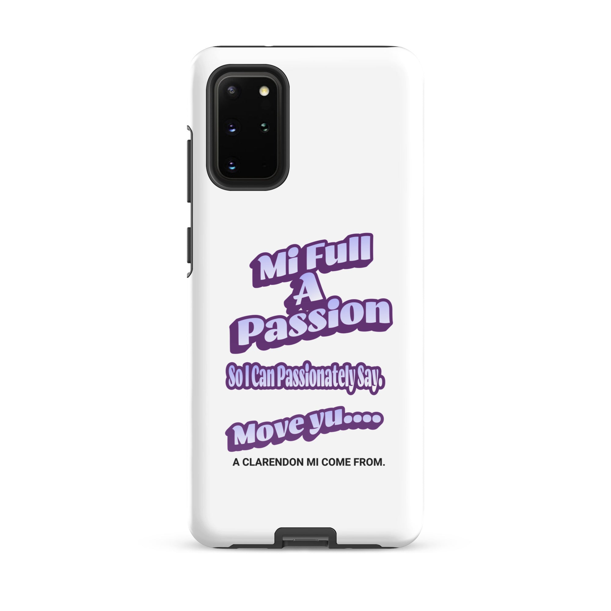 A CLARENDON MI COME FROM - Tough case for Samsung - Jamaican phone case, Customized Jamaican phone case, funny Jamaican phone case