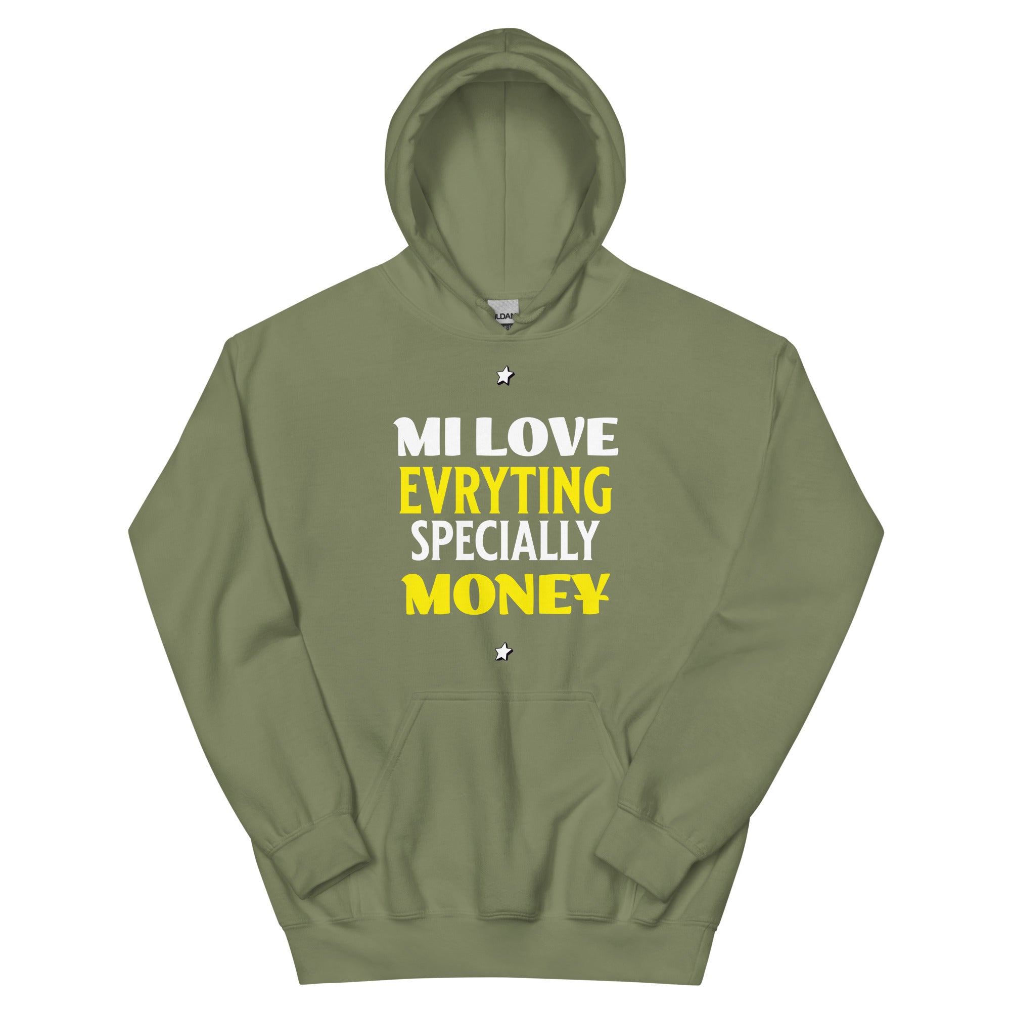 MI LOVE MONEY - Women Hoodie - Jamaican hoodie Jamaican Slang on a Hoodie Jamaican Vacation Hoodie Funny Jamaican Hoodie