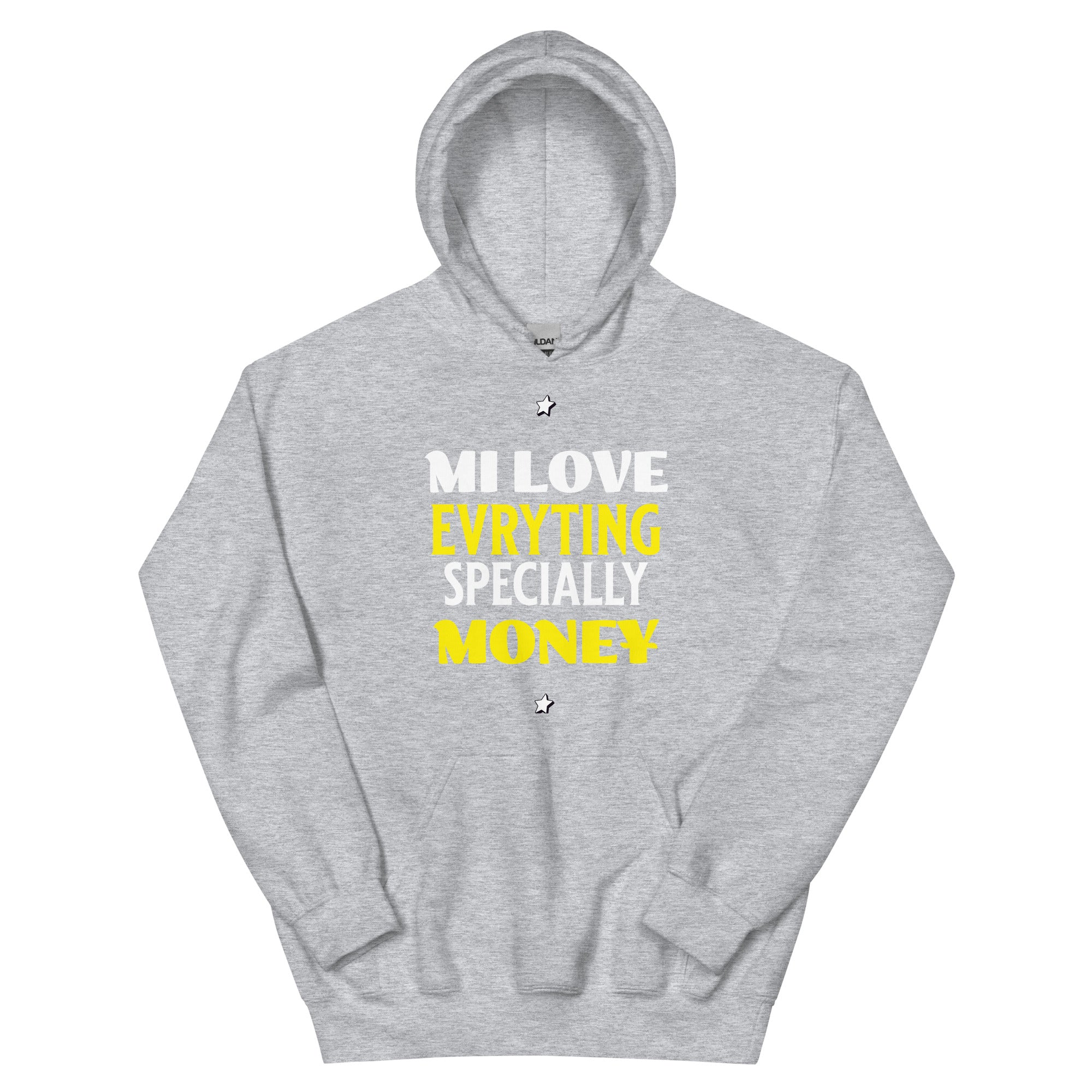 MI LOVE MONEY - Women Hoodie - Jamaican hoodie Jamaican Slang on a Hoodie Jamaican Vacation Hoodie Funny Jamaican Hoodie