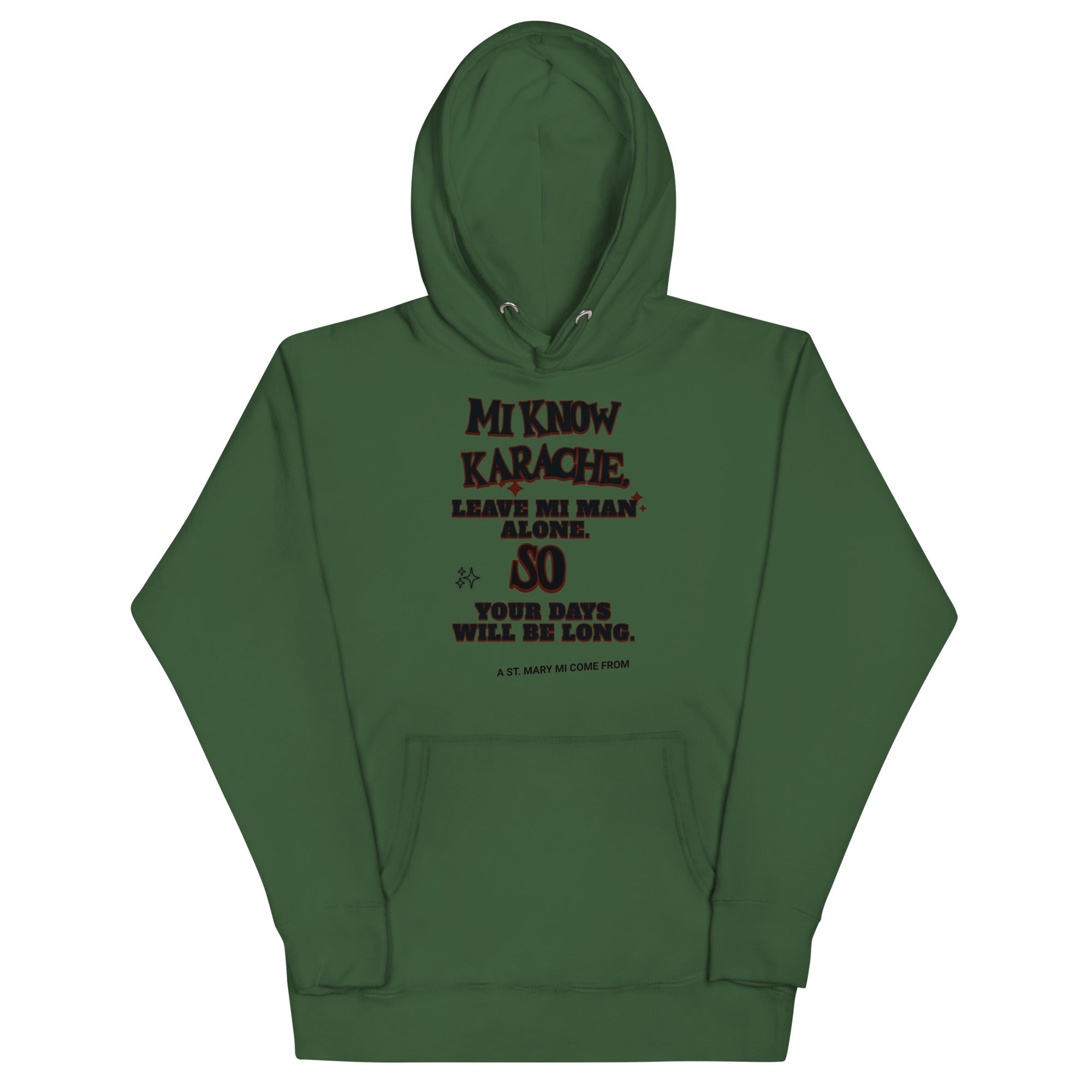 A St. Mary- Women Hoodie - Jamaican hoodie Jamaican Slang on a Hoodie Jamaican Vacation Hoodie Funny Jamaican Hoodie