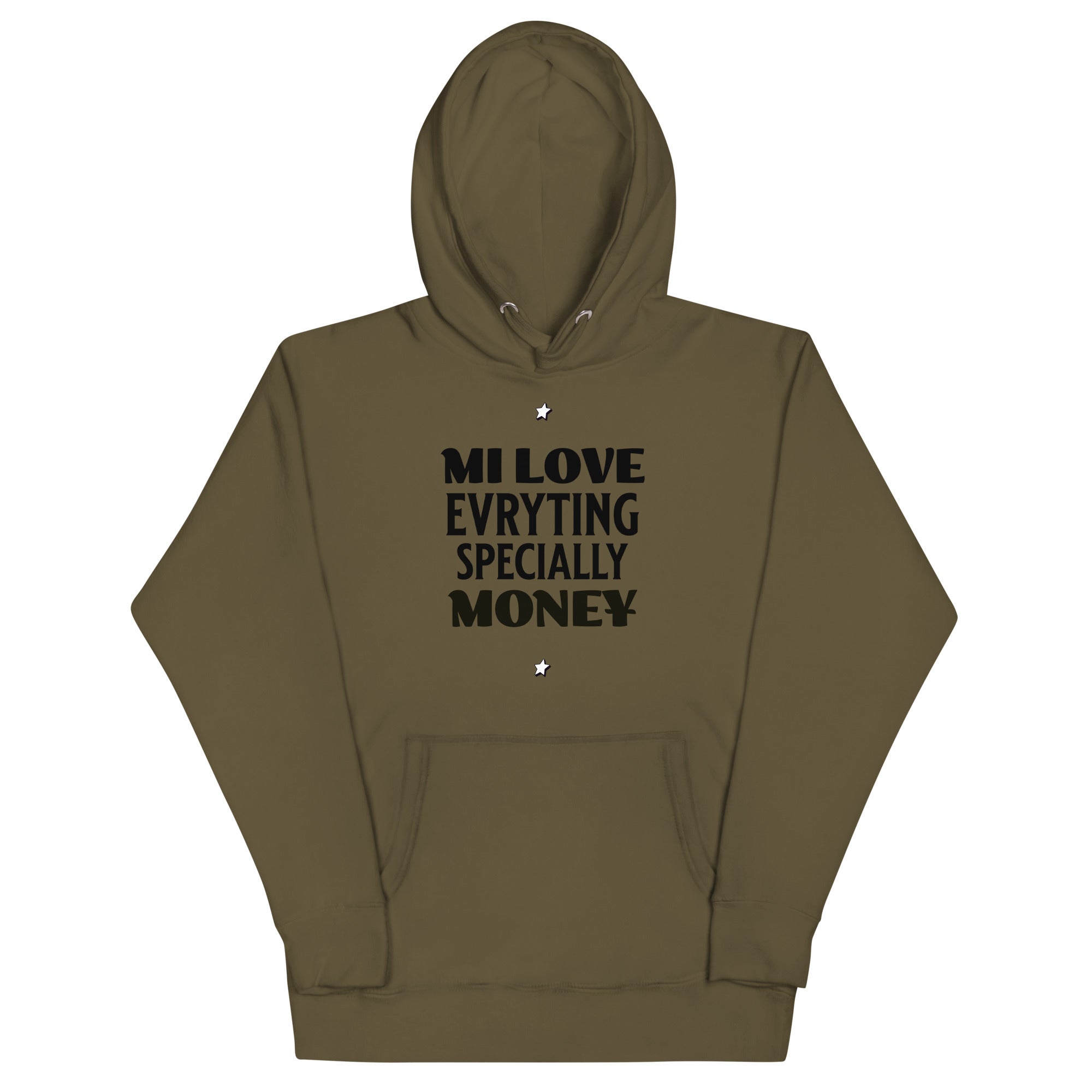 MI LOVE MONEY - Women Hoodie - Jamaican hoodie Jamaican Slang on a Hoodie Jamaican Vacation Hoodie Funny Jamaican Hoodie