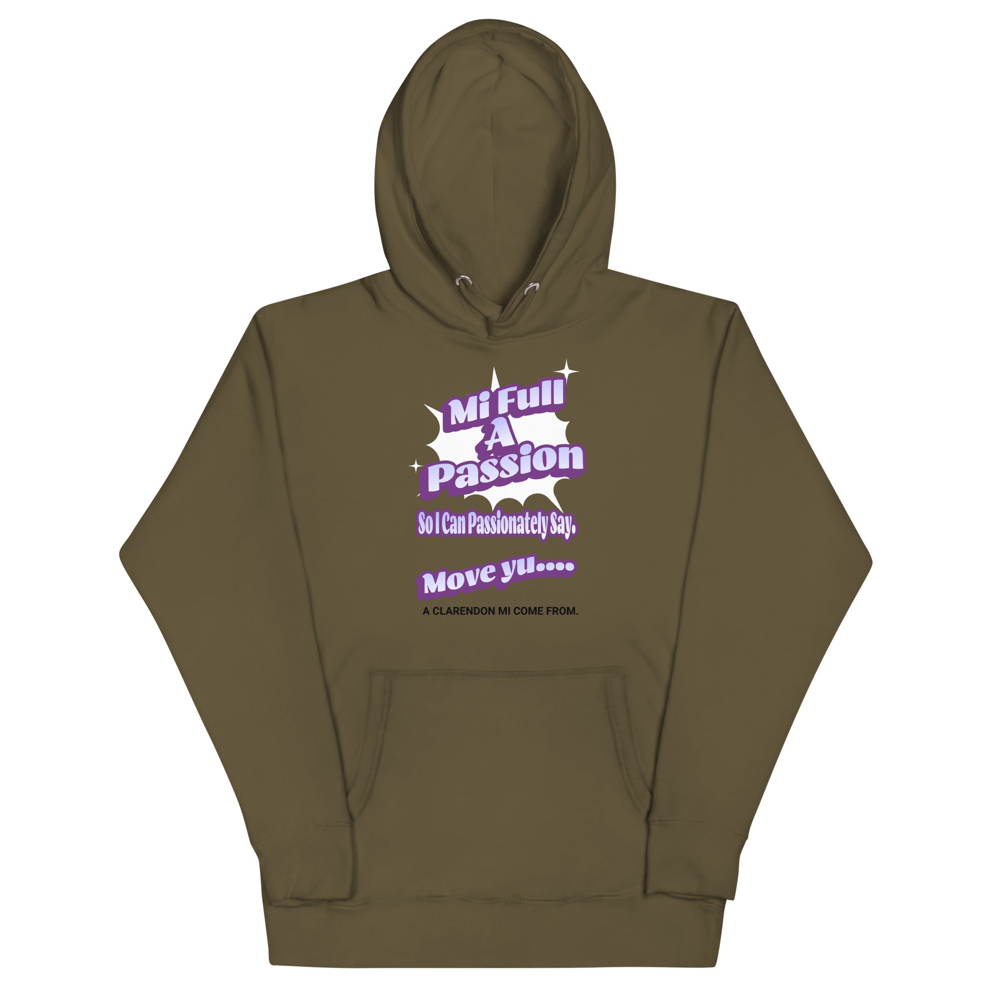 A CLARENDON MI COME FROM - Women Hoodie - Jamaican hoodie Jamaican Slang on a Hoodie Jamaican Vacation Hoodie Funny Jamaican Hoodie