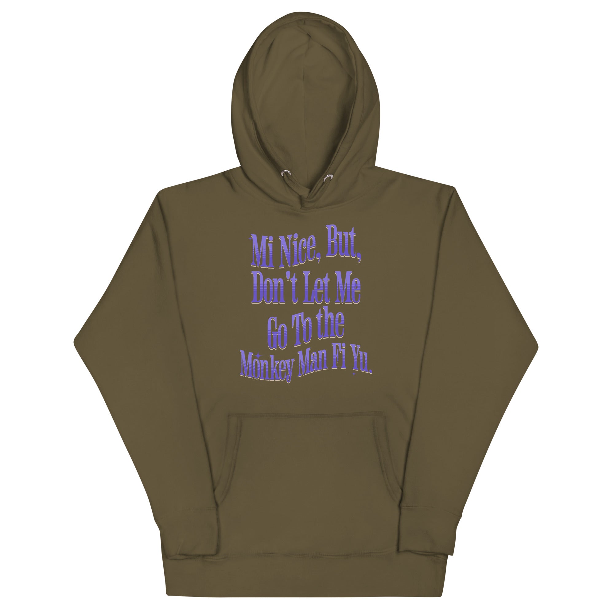 MI NICE - Women Hoodie - Jamaican hoodie Jamaican Slang on a Hoodie Jamaican Vacation Hoodie Funny Jamaican Hoodie