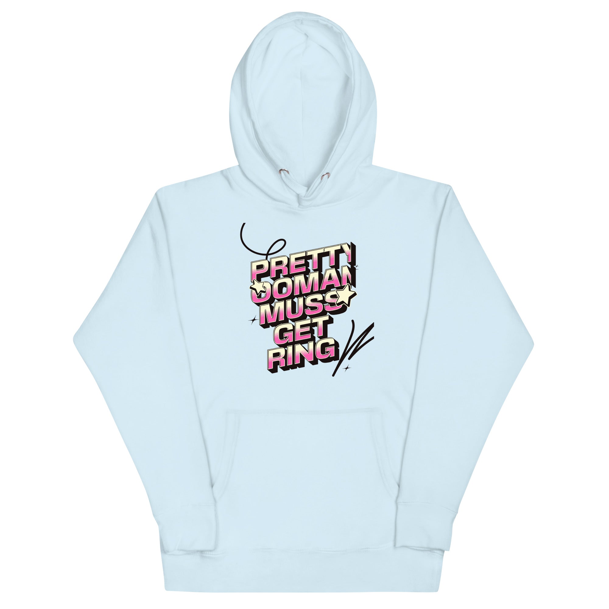 PRETTY OOMAN MUSS GET RING - Women Hoodie - Jamaican hoodie Jamaican Slang on a Hoodie Jamaican Vacation Hoodie Funny Jamaican Hoodie