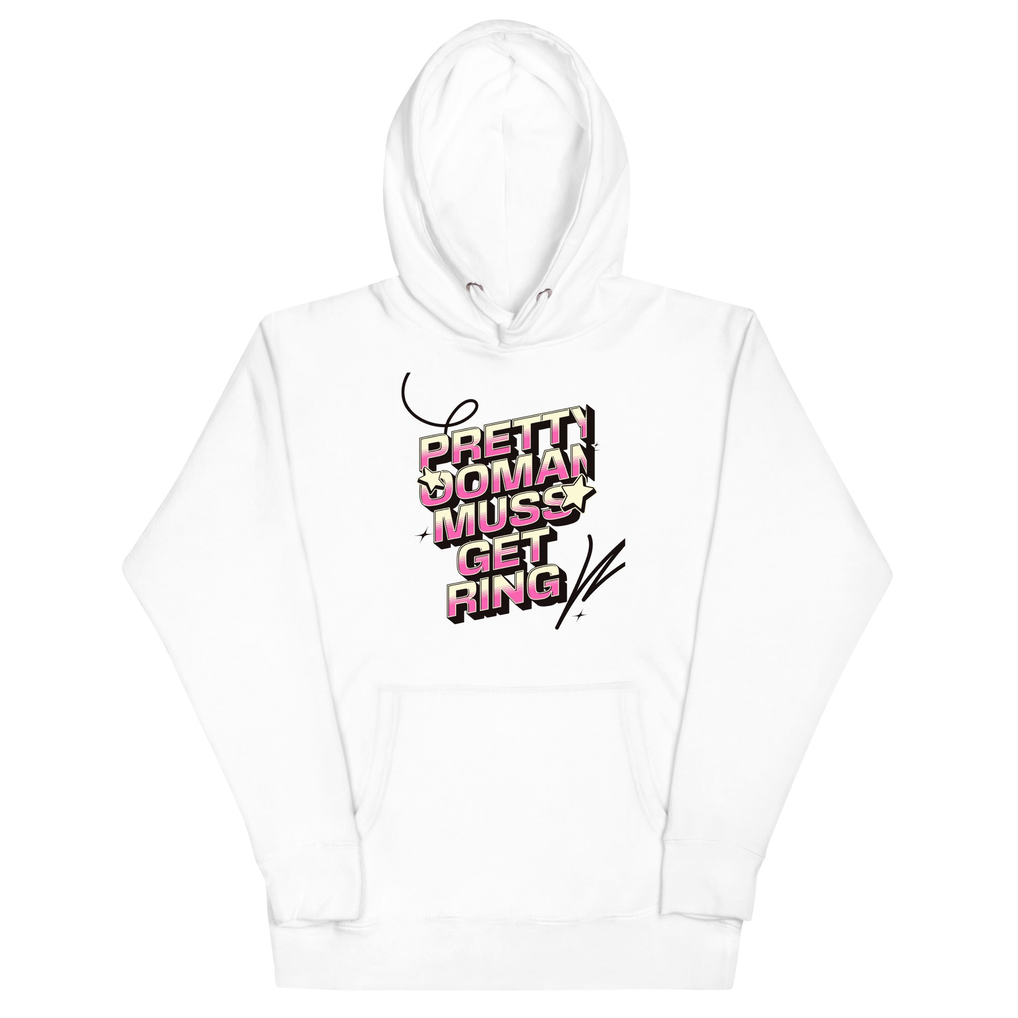 PRETTY OOMAN MUSS GET RING - Women Hoodie - Jamaican hoodie Jamaican Slang on a Hoodie Jamaican Vacation Hoodie Funny Jamaican Hoodie