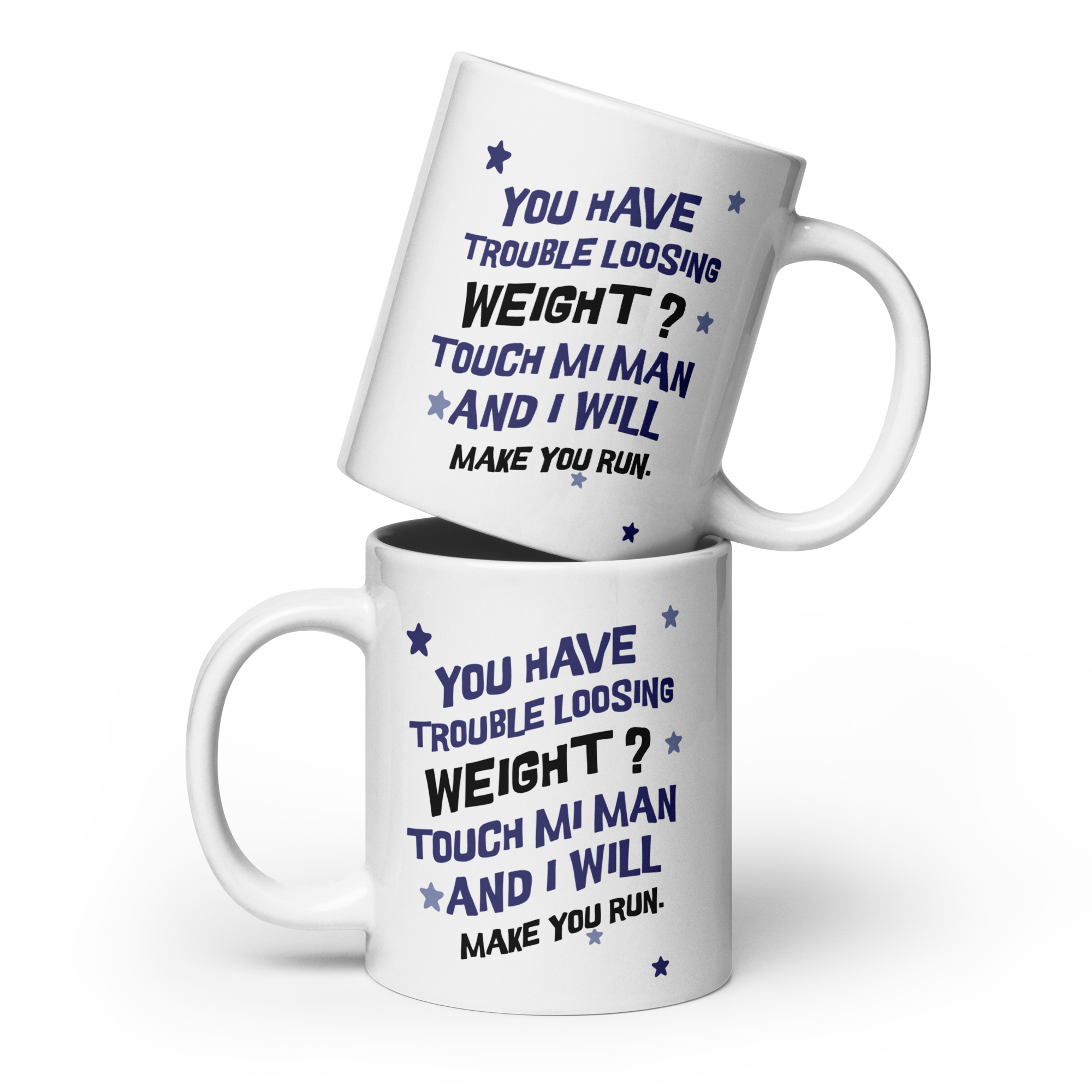 TOUCH MI MAN - White glossy mug - Jamaican Gift, Funny Jamaican Coffee Mug, Jamaican Coffee Cup, Jamaican Tea Cup