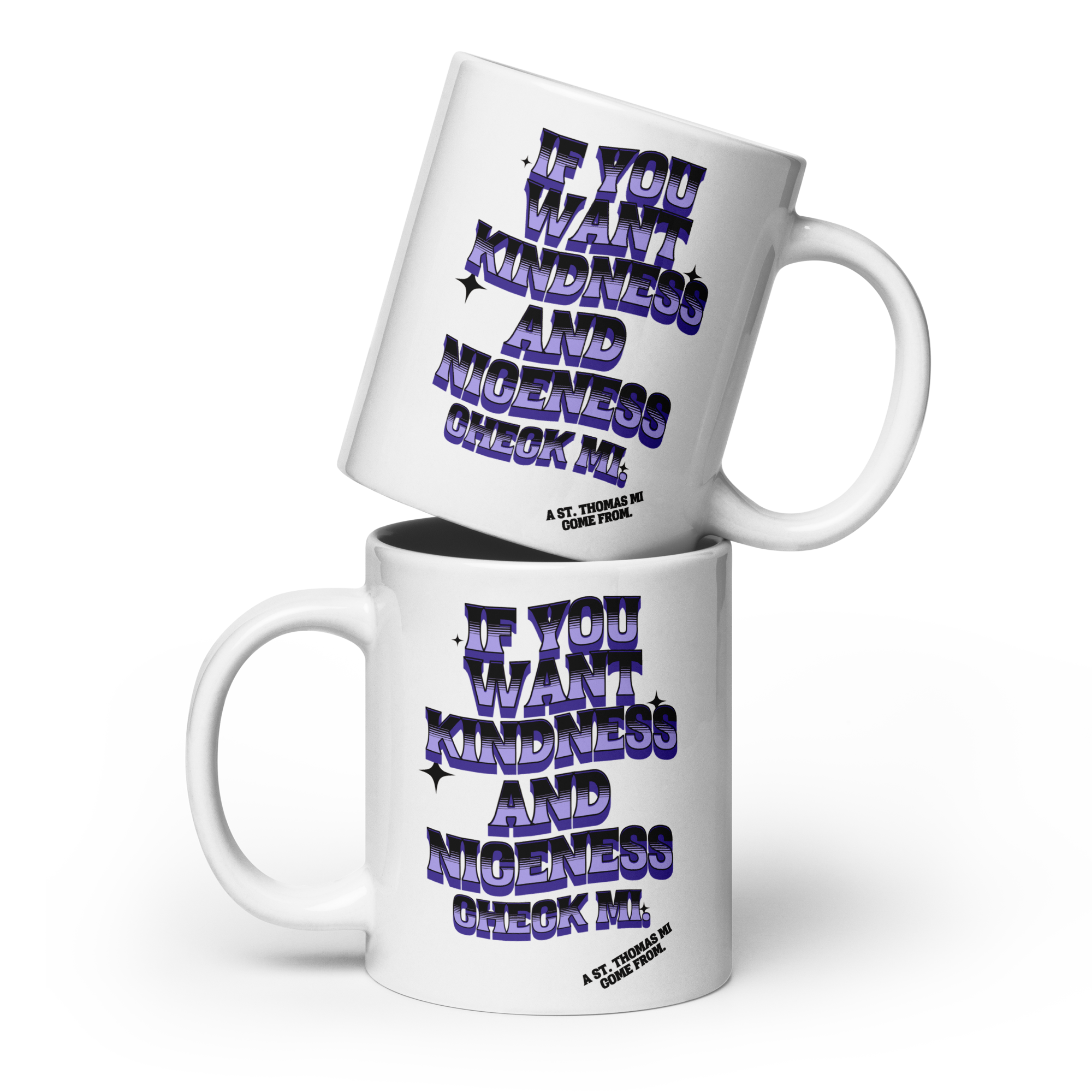 A St. Thomas- White glossy mug - Jamaican Gift, Funny Jamaican Coffee Mug, Jamaican Coffee Cup, Jamaican Tee Cup