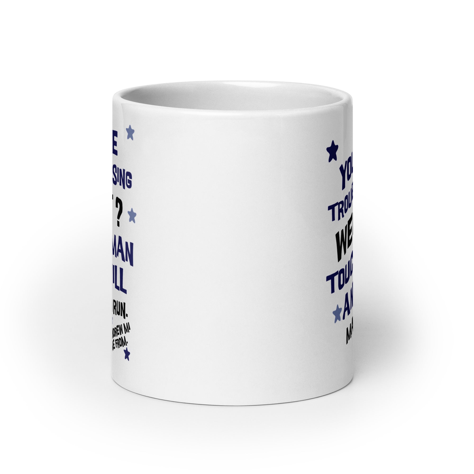 A ST. ANDREW MI COME FROM - White glossy mug - Jamaican Gift, Funny Jamaican Coffee Mug, Jamaican Coffee Cup, Jamaican Tee Cup