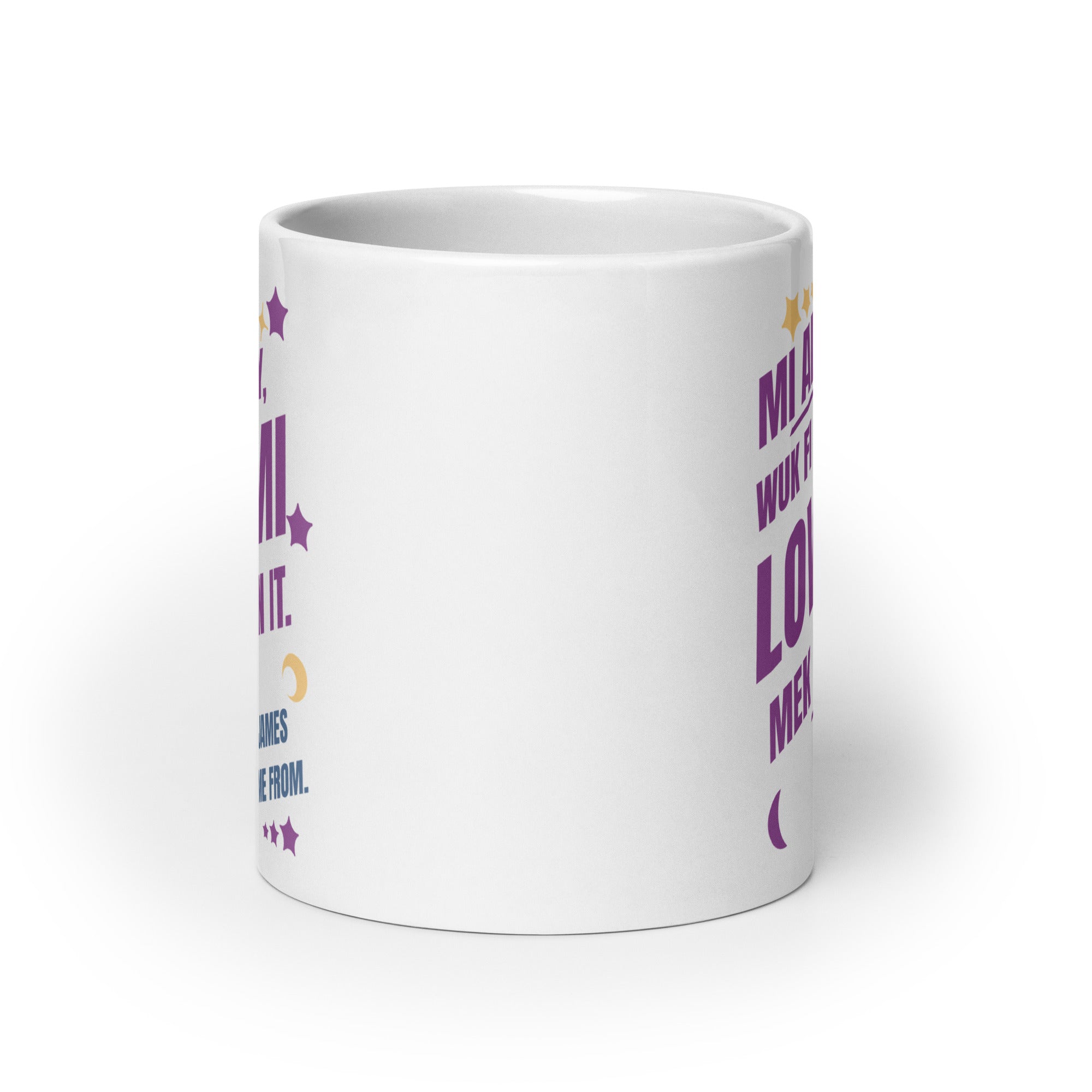 A ST. JAMES MI COME FROM  - White glossy mug - Jamaican Gift, Funny Jamaican Coffee Mug, Jamaican Coffee Cup, Jamaican Tee Cup