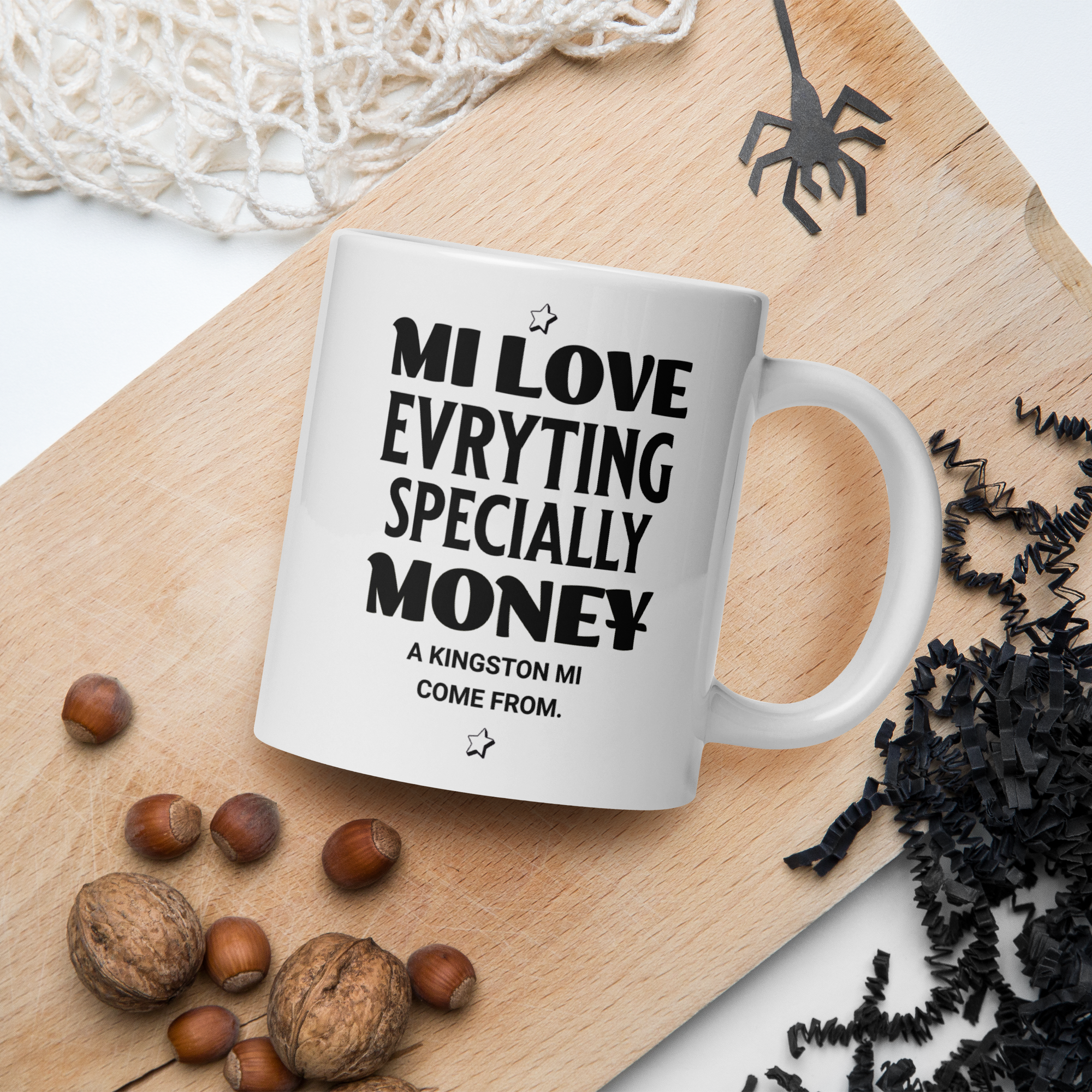 A Kingston- White glossy mug - Jamaican Gift, Funny Jamaican Coffee Mug, Jamaican Coffee Cup, Jamaican Tee Cup