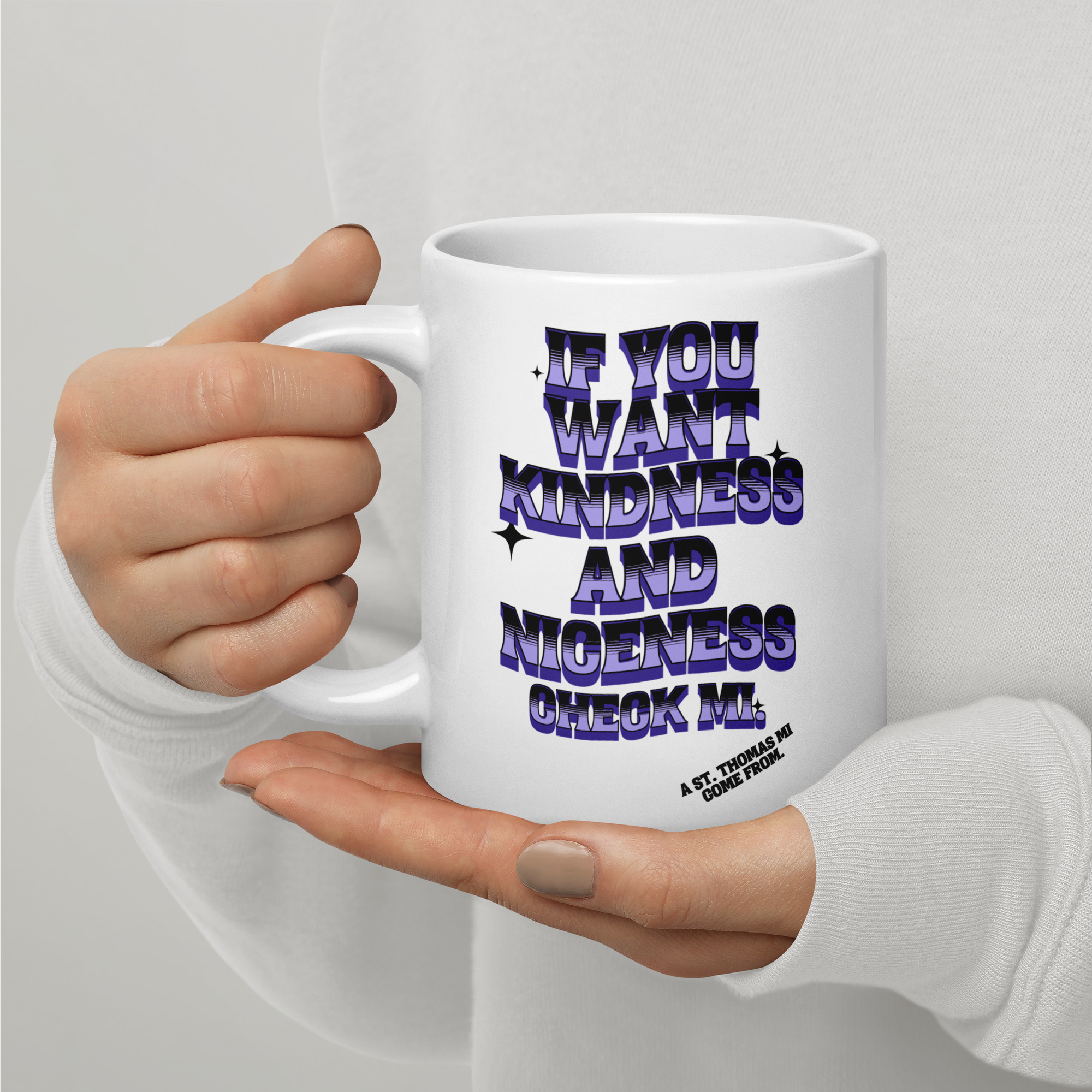 A St. Thomas- White glossy mug - Jamaican Gift, Funny Jamaican Coffee Mug, Jamaican Coffee Cup, Jamaican Tee Cup