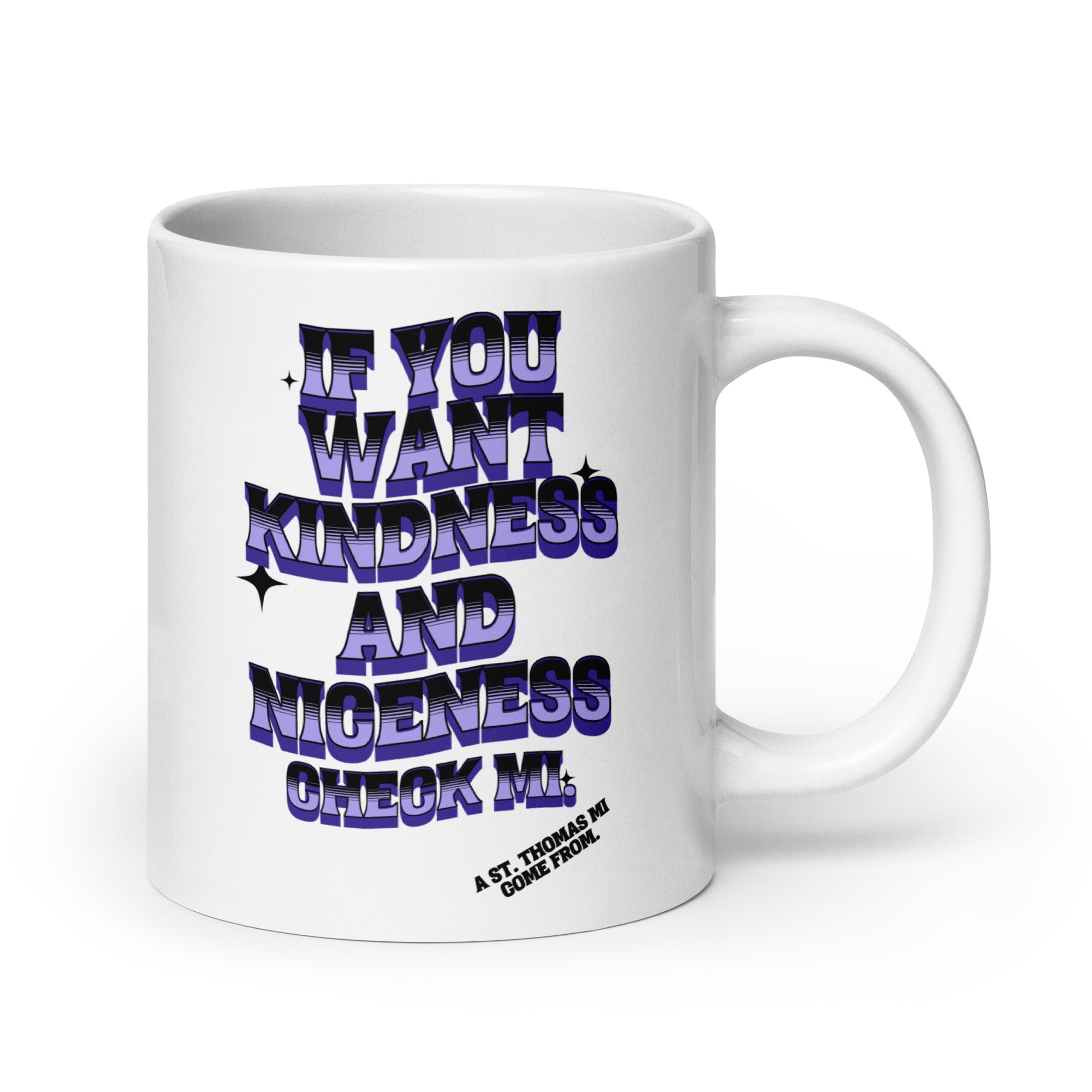 A St. Thomas- White glossy mug - Jamaican Gift, Funny Jamaican Coffee Mug, Jamaican Coffee Cup, Jamaican Tee Cup