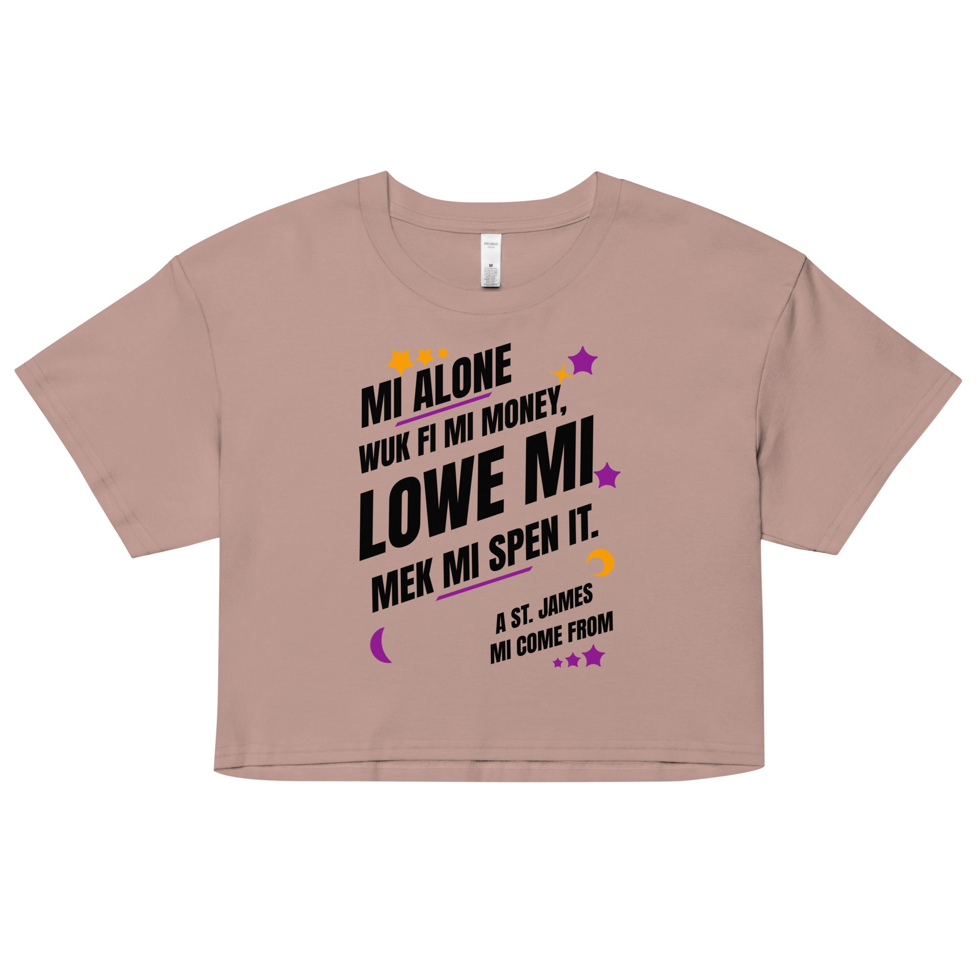 A ST. JAMES MI COME FROM -Women’s crop top - Jamaican T Shirt - Jamaican Slang on a T Shirt, Jamaican Tee shirt Jamaican vacation Shirt, Funny Jamaican shirt